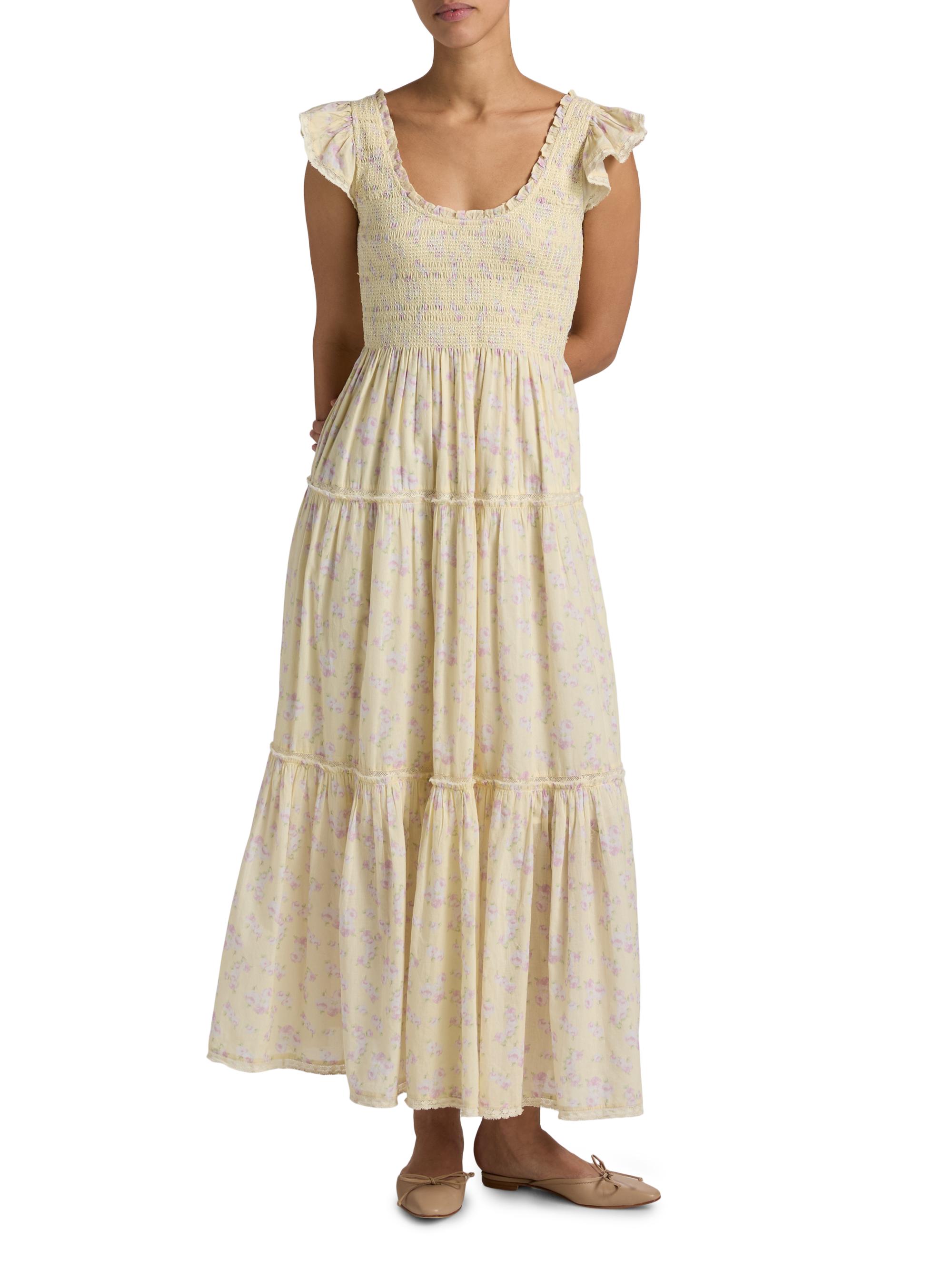 eighty six maxi dress Long-Sleeve Draped Maxi Dress in Vanilla - M