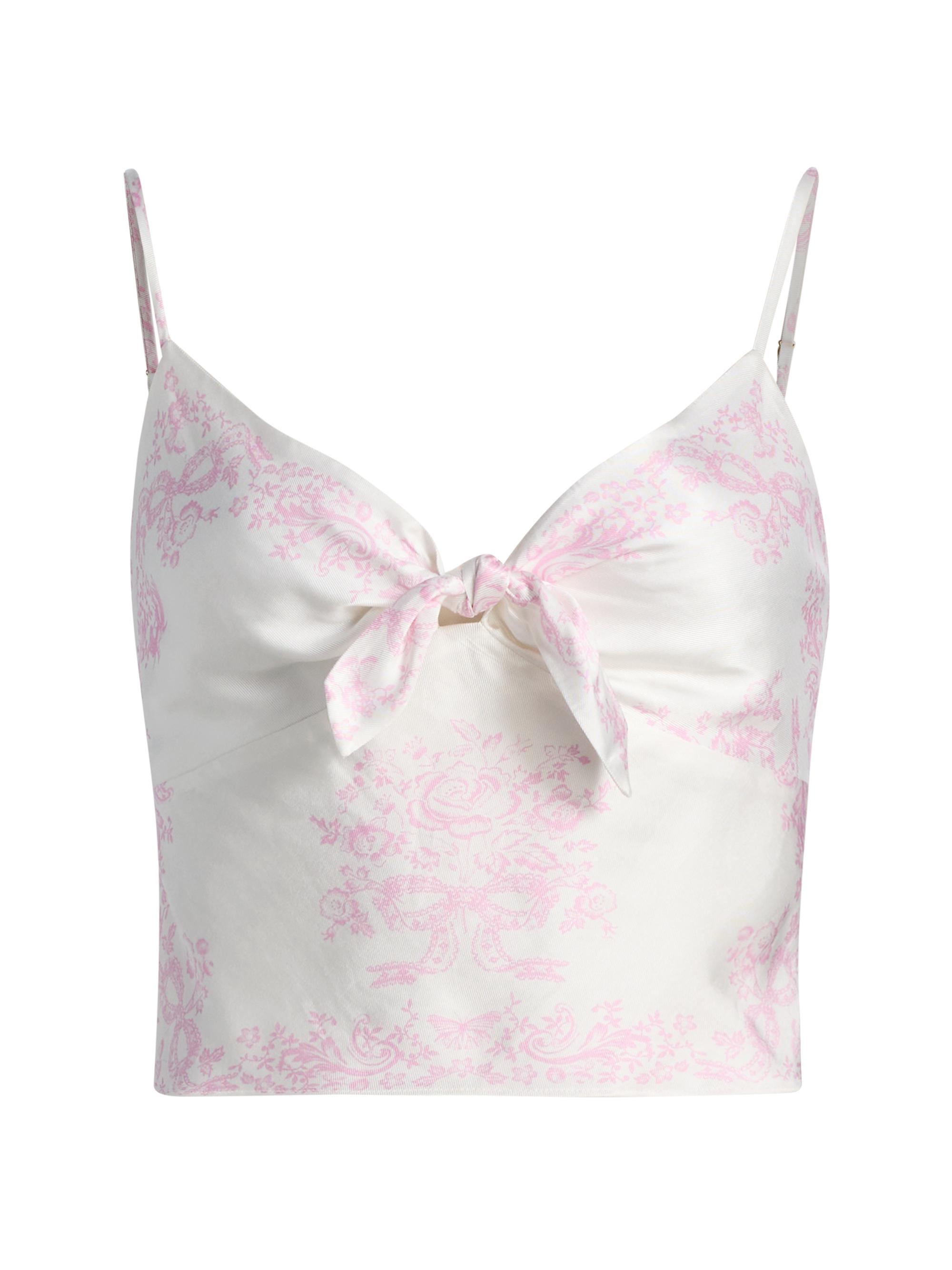 LoveShackFancy Women's Emeraine Printed Top -  Heirloom