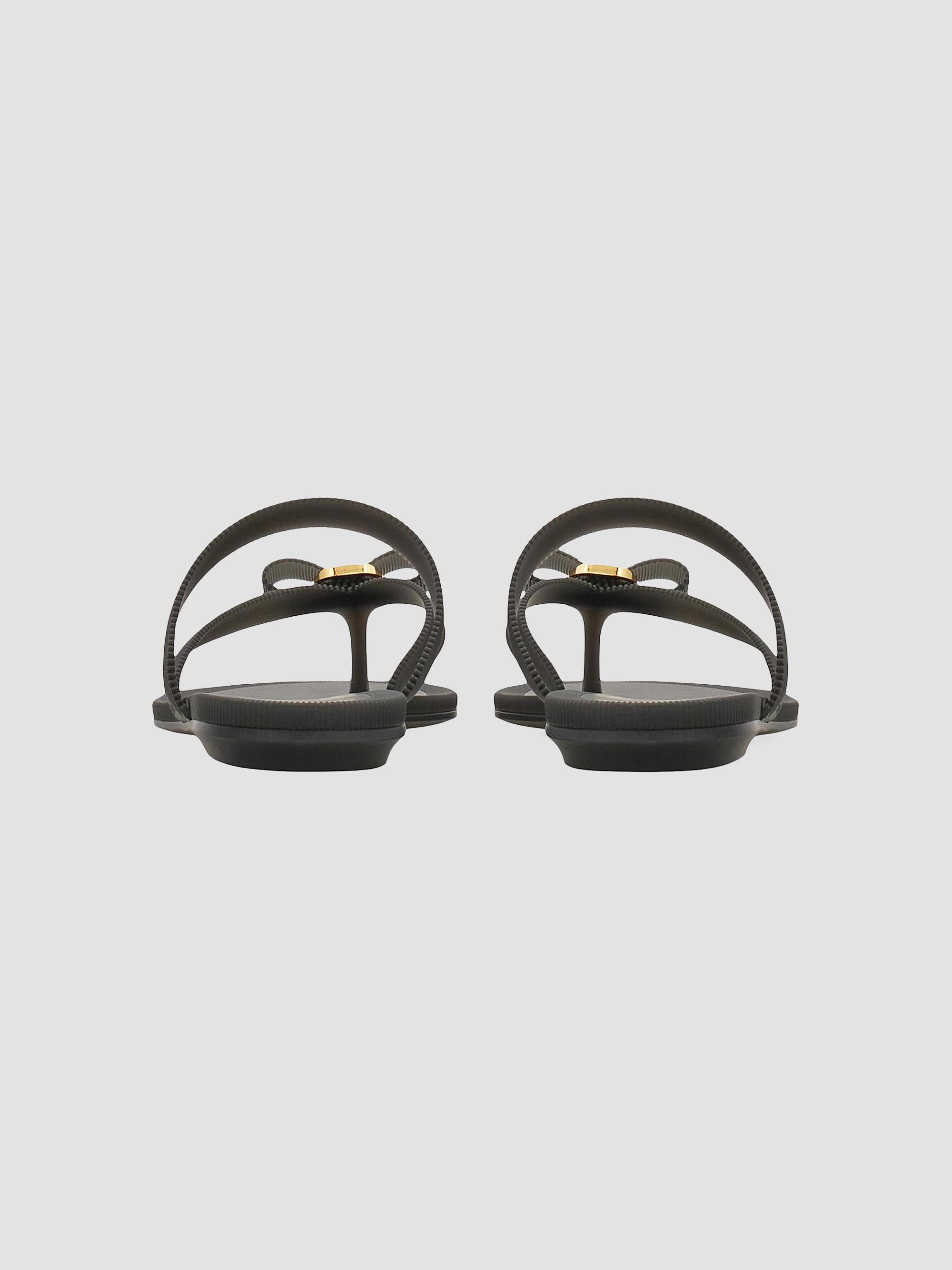 FERRAGAMO Jealsa Grosgrain-Effect Flat Sandals | Saks Fifth Avenue