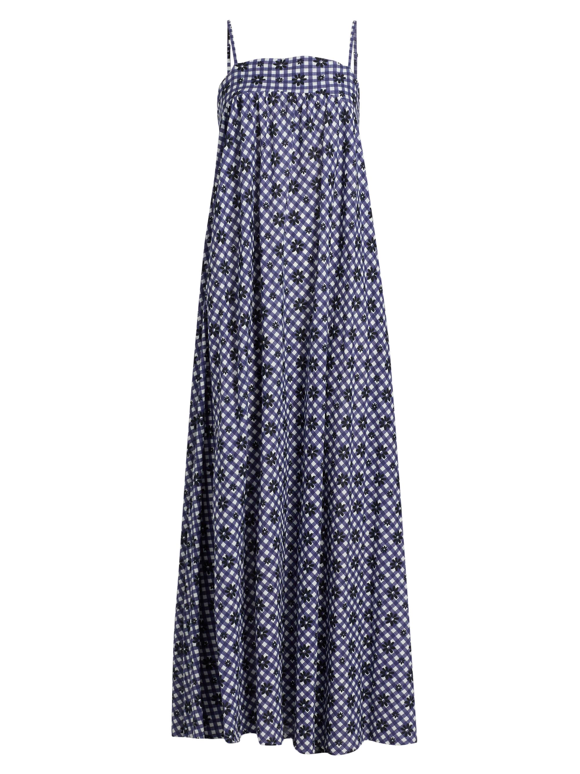 Eywasouls Malibu Women's Stacey Printed Cotton A-Line Maxi Dress - Gingham Daisy