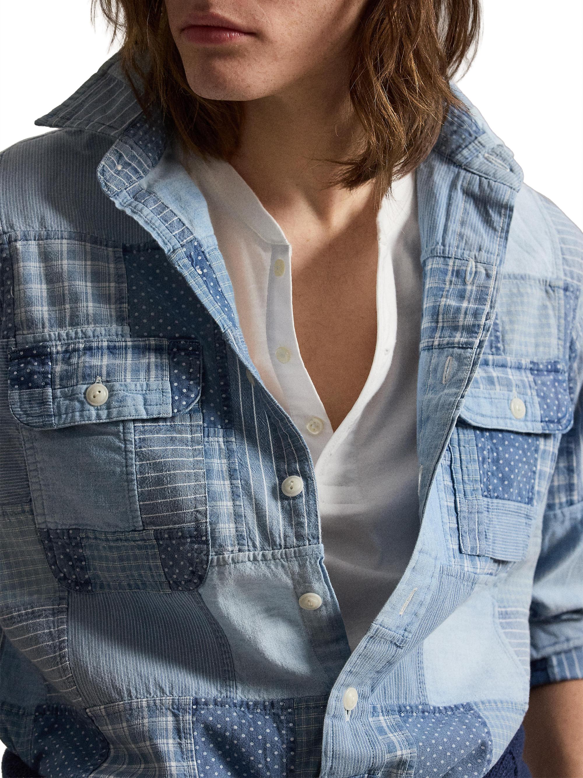 Polo Ralph Lauren Patchwork Cotton Shirt | Saks Fifth Avenue