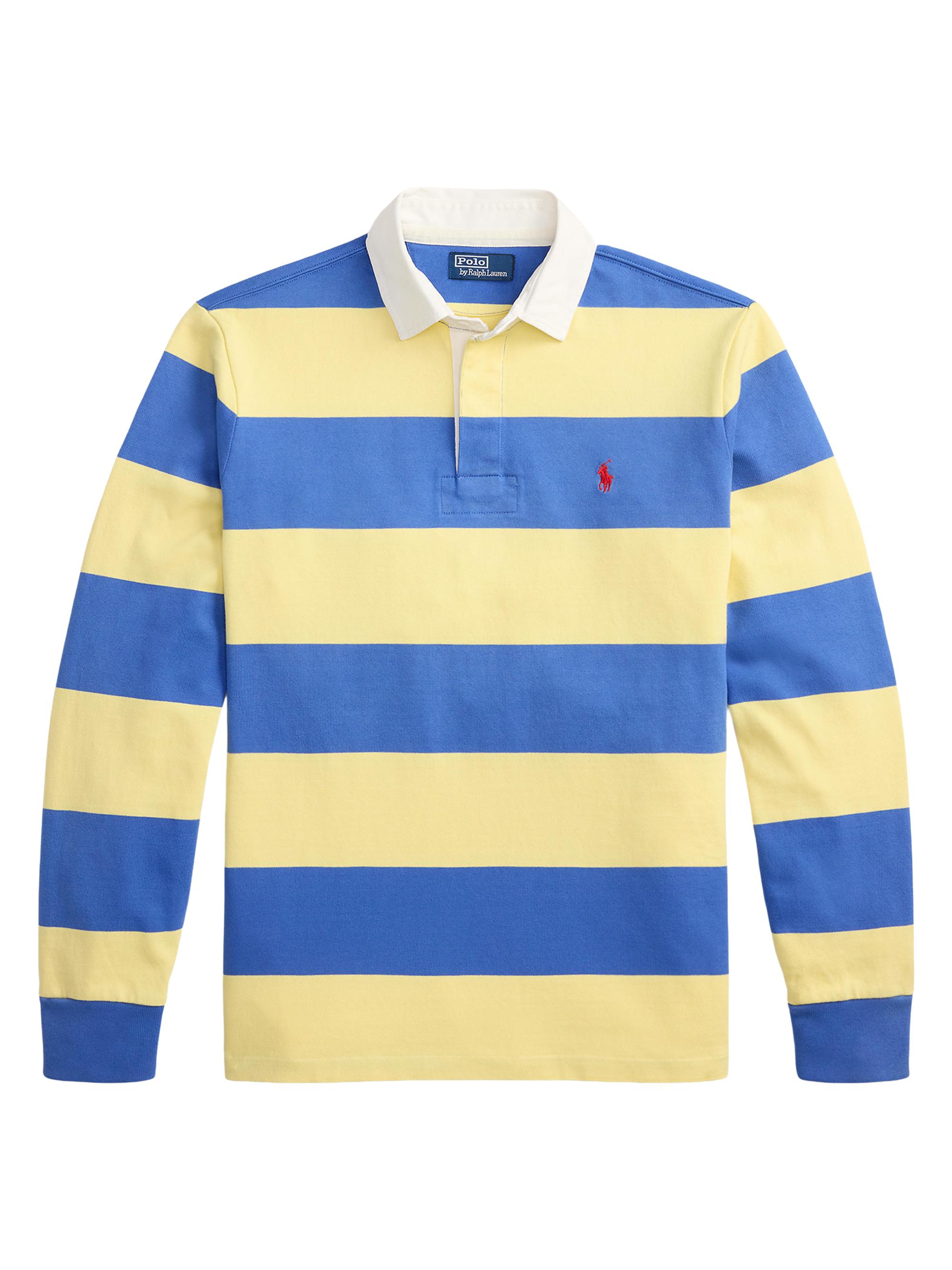 Polo Ralph Lauren Men's Rugby Striped Cotton Shirt - Resort Gold Modern Royal