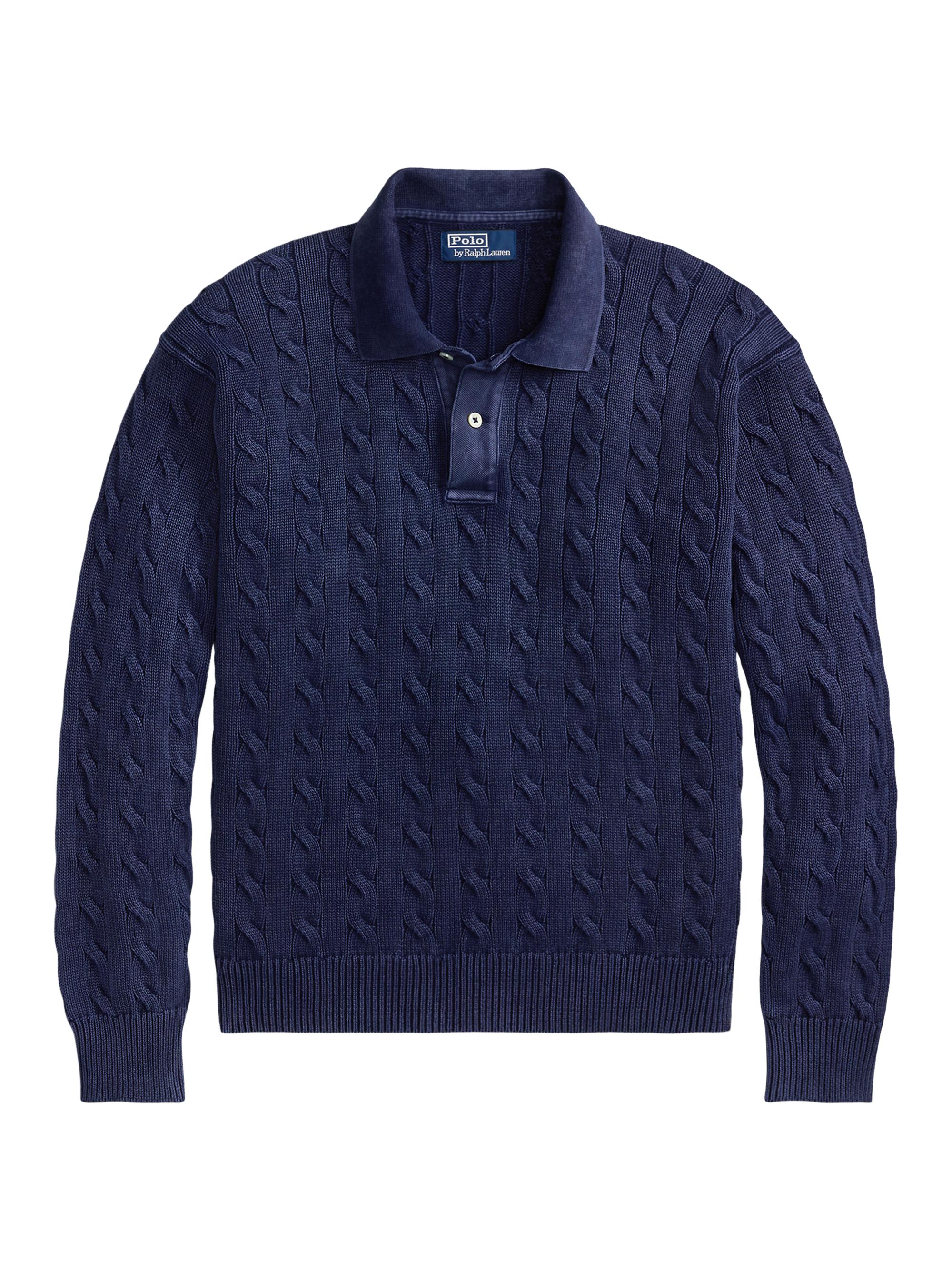 Polo Ralph Lauren Cable-Knit Cotton Sweater | Saks Fifth Avenue
