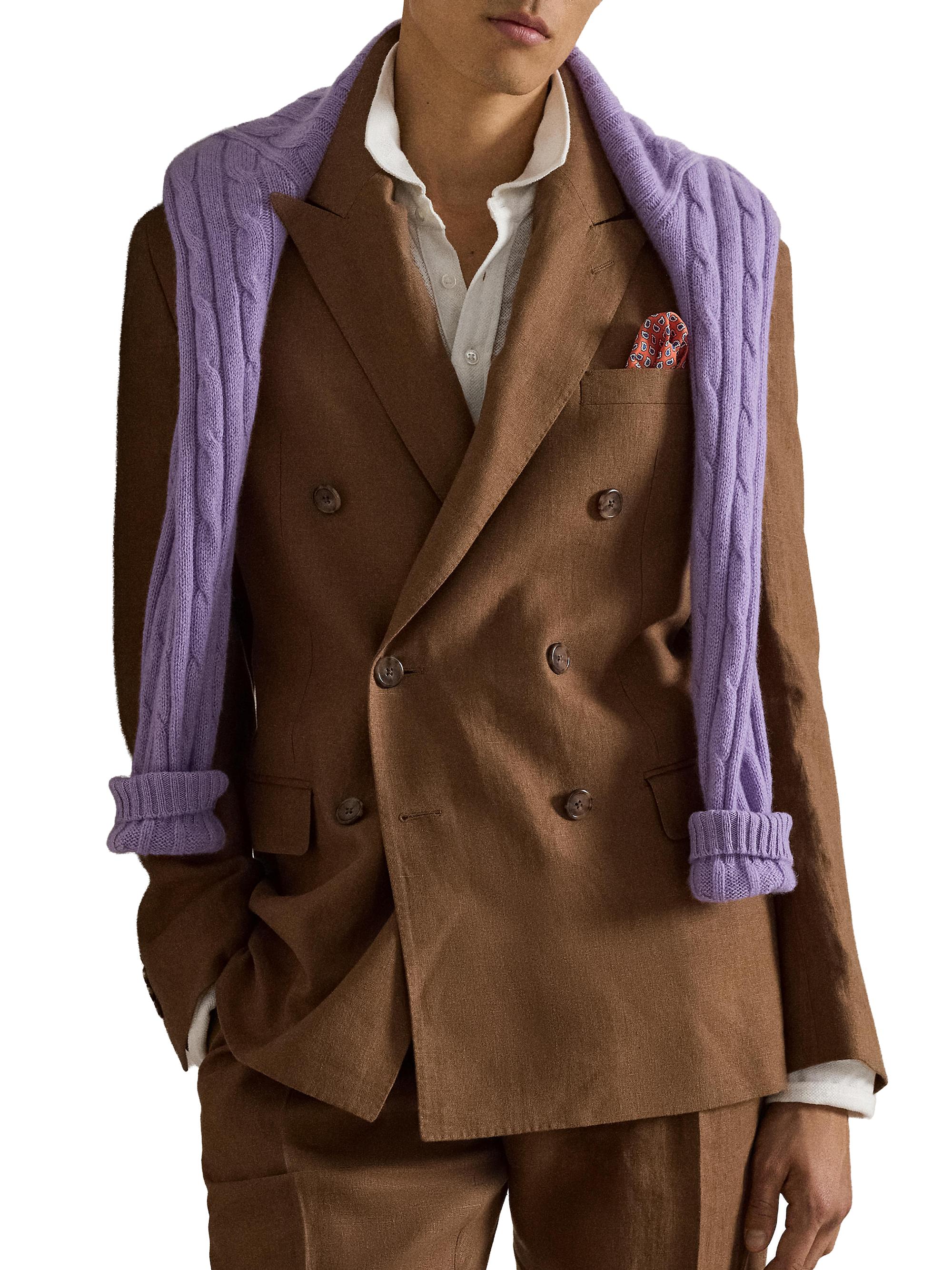 Polo Ralph Lauren Linen Double-Breasted Blazer | Saks Fifth Avenue