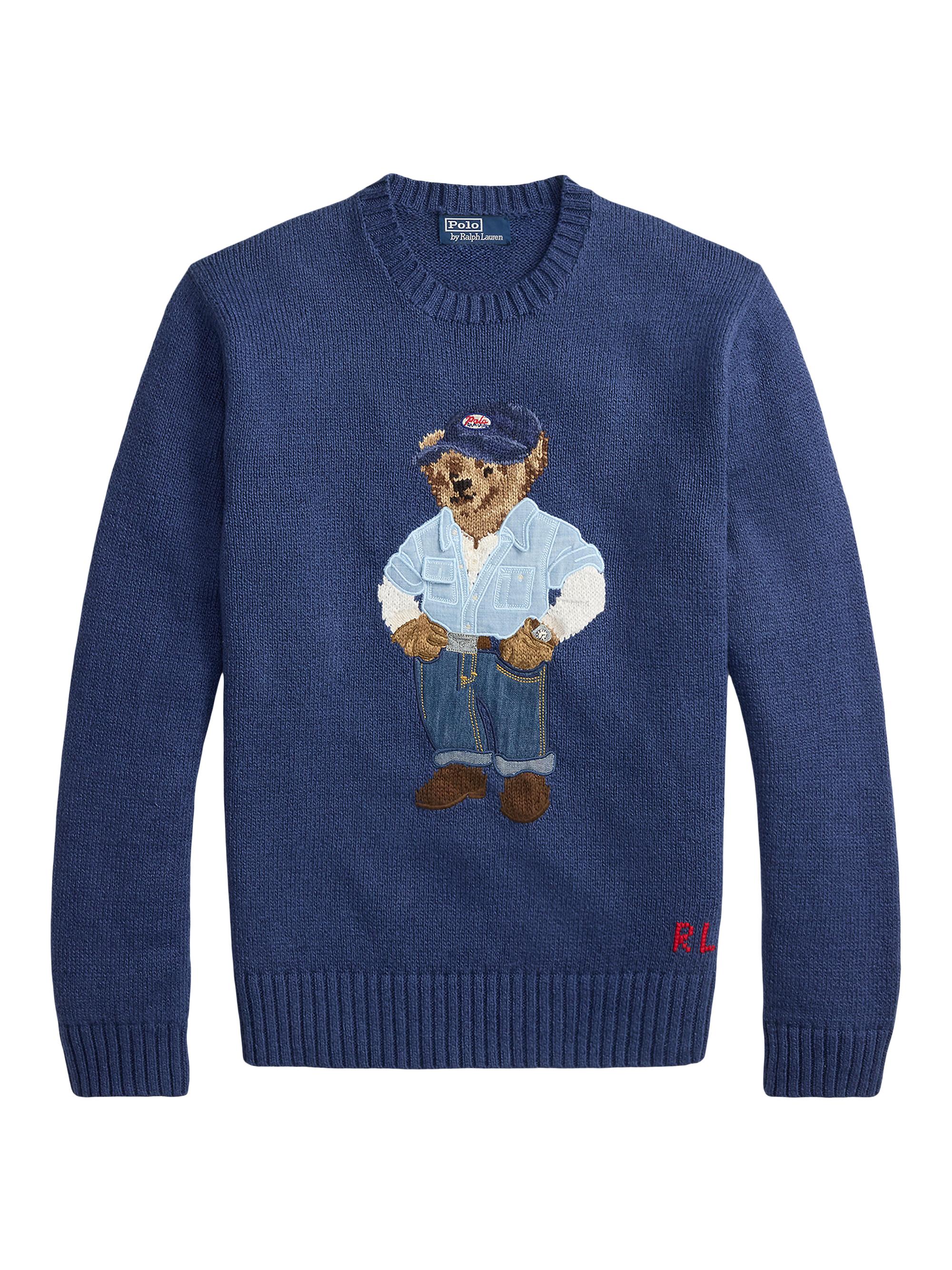 Ralph Lauren Purple Label Tennis Polo Bear Cashmere Crewneck