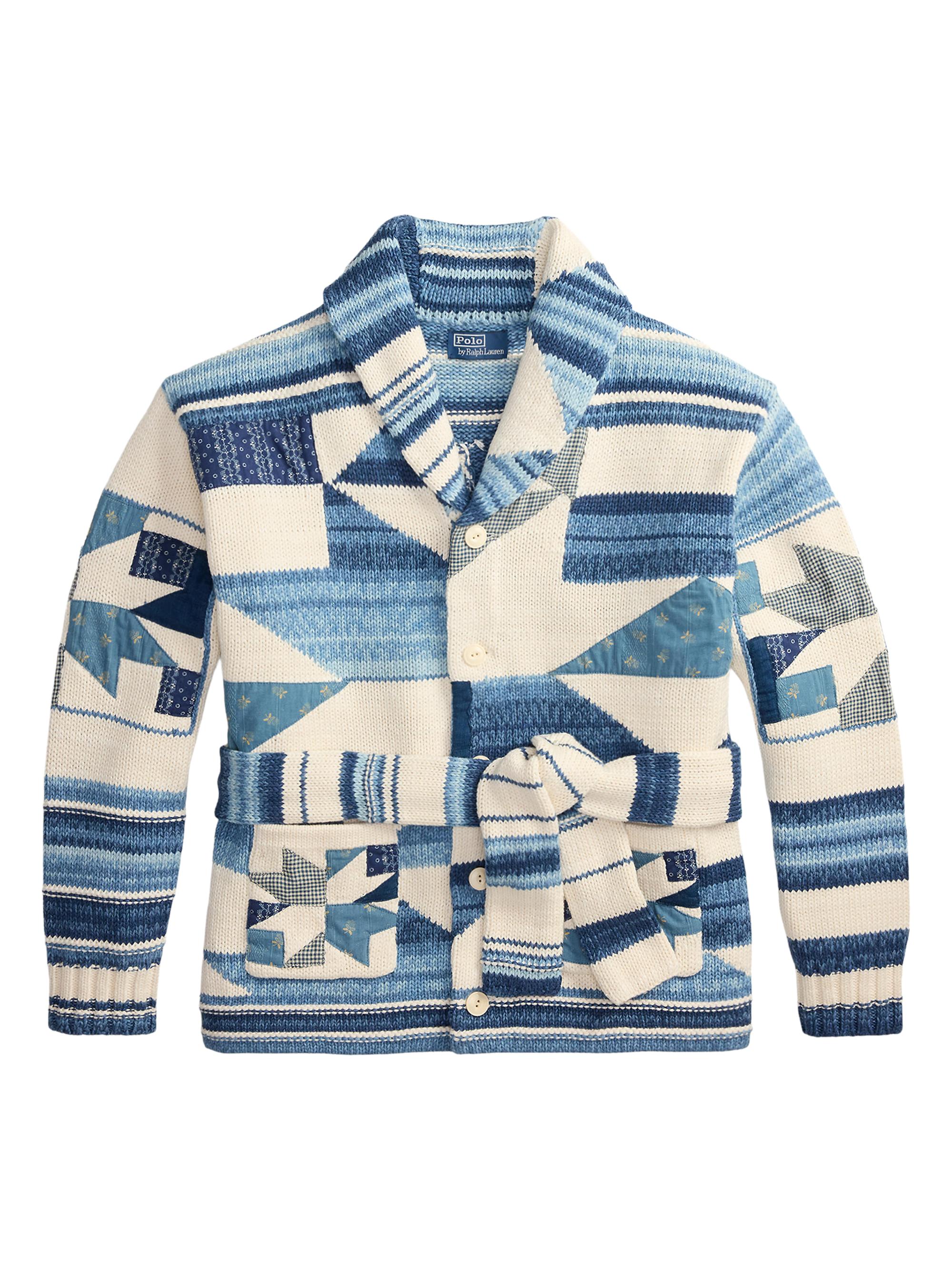 Polo Ralph Lauren Quilted Patchwork Tie-Waist Cotton-Linen
