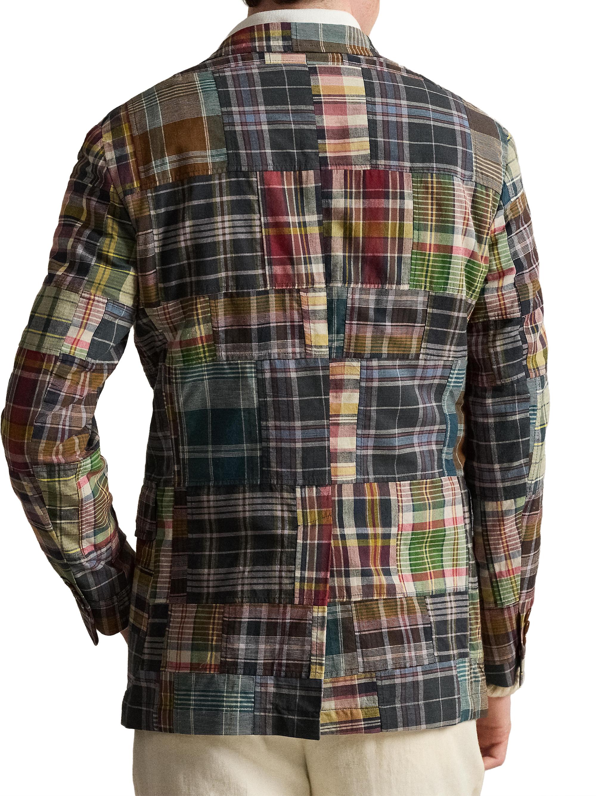 ジャケット・アウター 70s Ralph Lauren Madras check tailored Polo Ralph Lauren Checked Patchwork Cotton Blazer | Saks Fifth Avenue