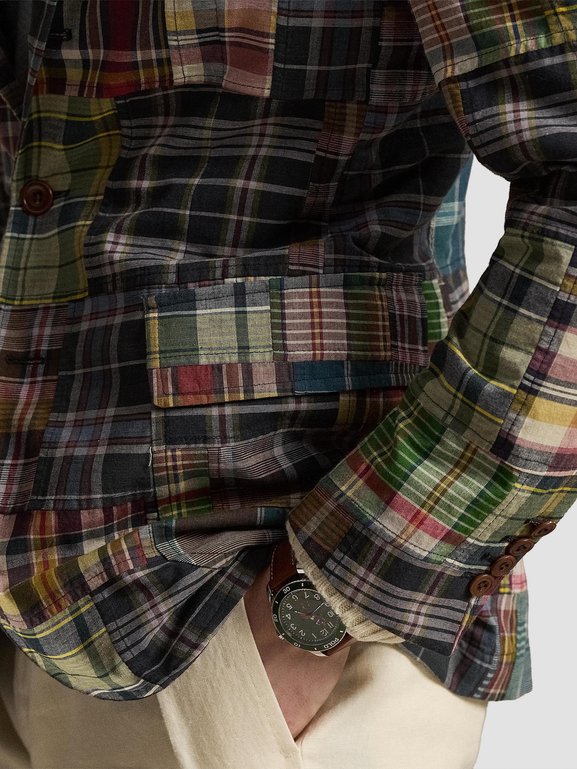 Polo Ralph Lauren Checked Patchwork Cotton Blazer | Saks Fifth Avenue