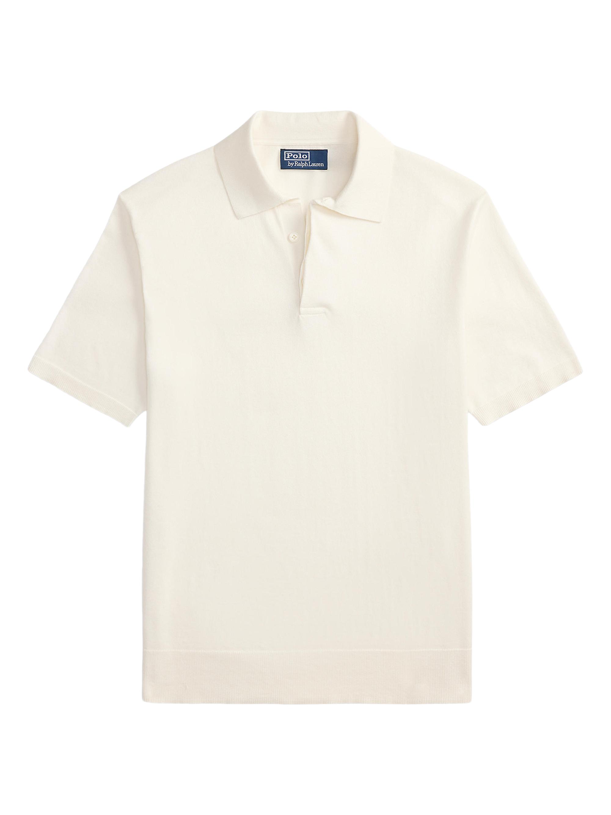 Polo Ralph Lauren Linen Mesh Polo Shirt | Saks Fifth Avenue