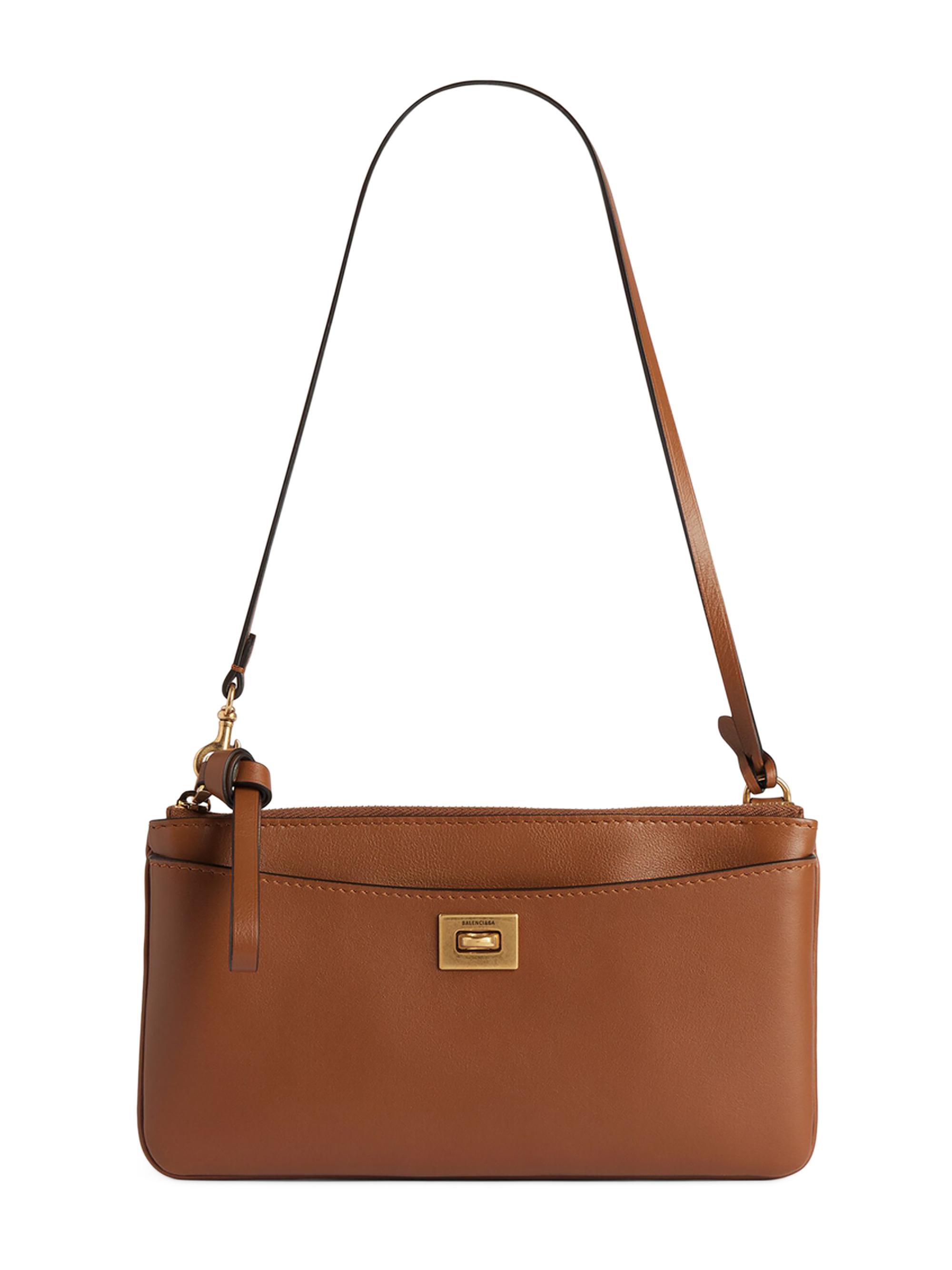 Balenciaga Women's Rodeo Phone Pouch - Brown Gold