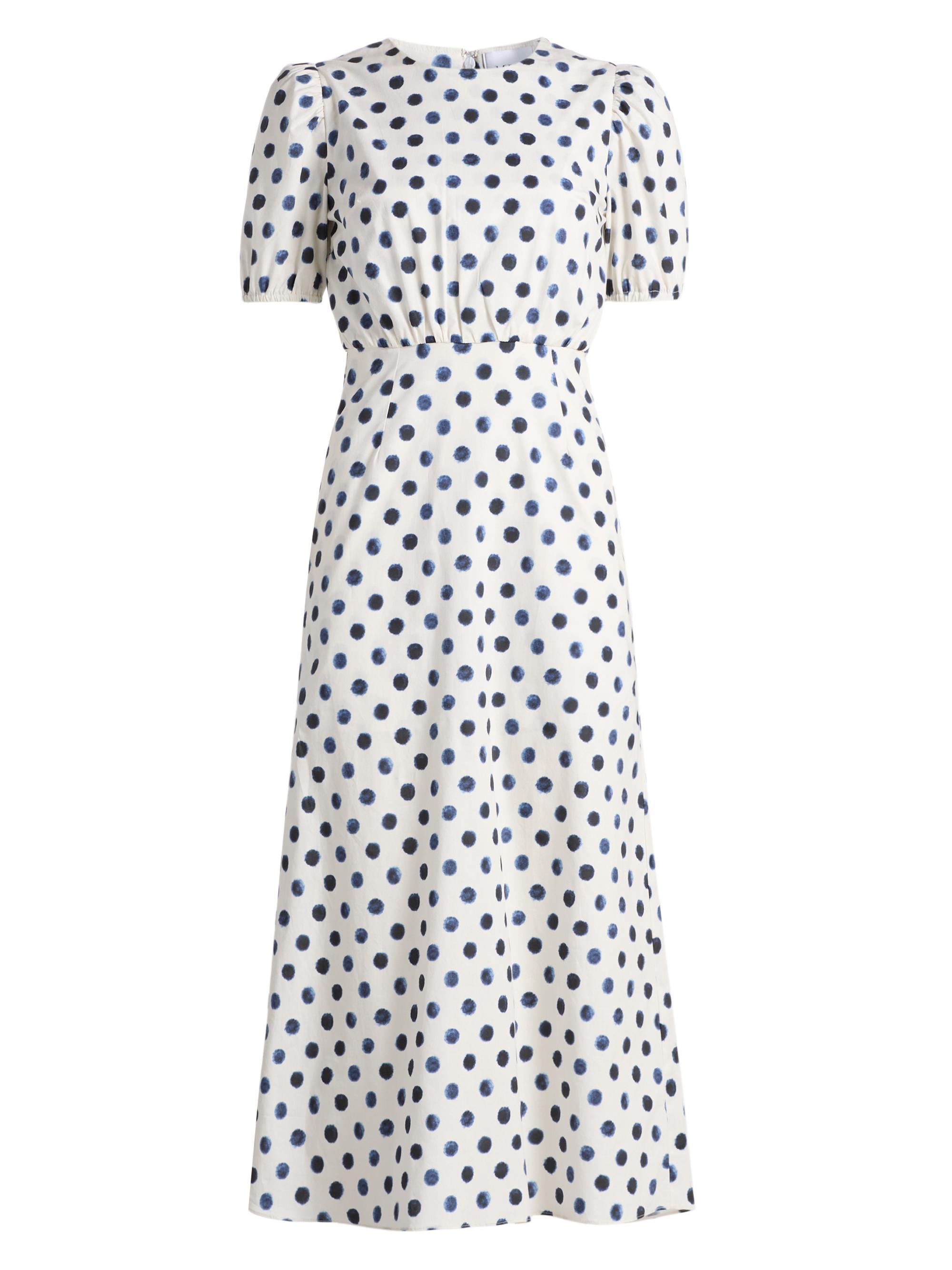Misa Los Angeles Women's Blanche Polka Dot Midi-Dress - Polka Dot