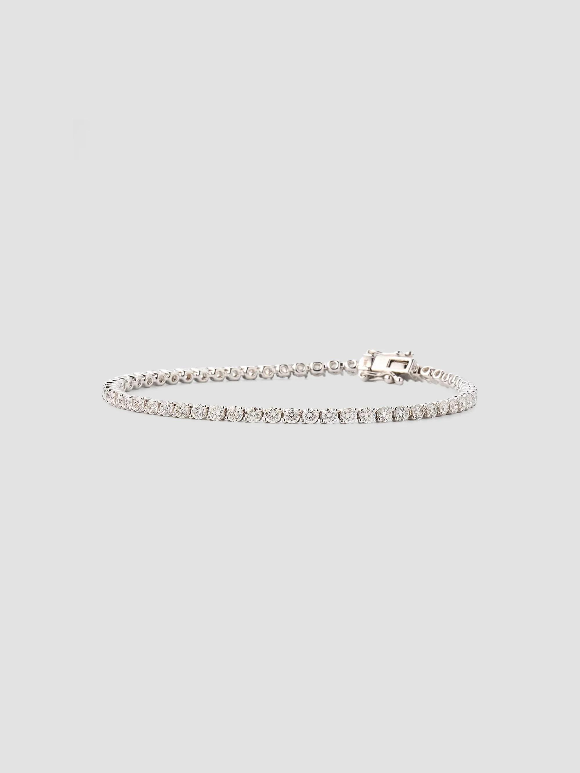 Women's 18K White Gold & 3.62 TCW Diamond Tennis Bracelet - White Gold