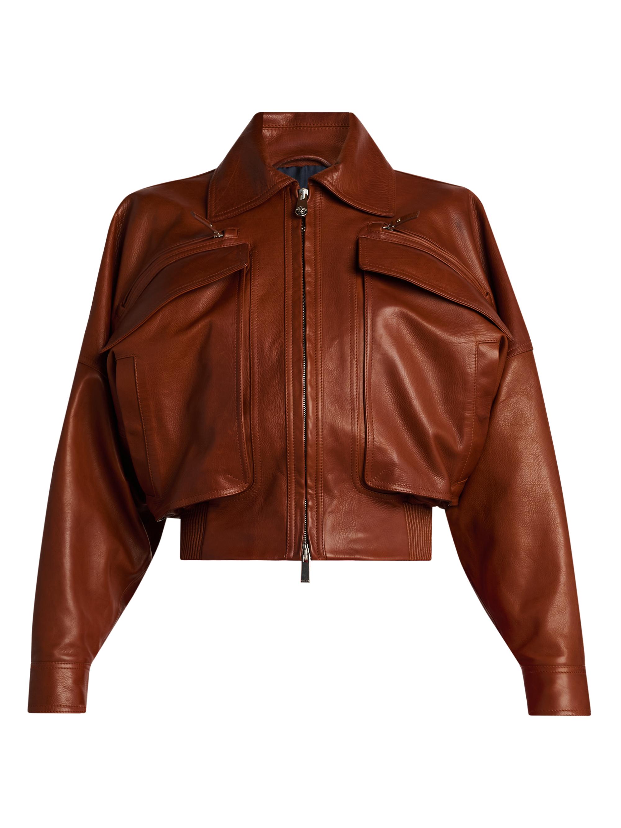 ジャケット・アウター DELUXE WEAR CLOTHING / leather blouson Versace Blouson Leather Jacket | Saks Fifth Avenue