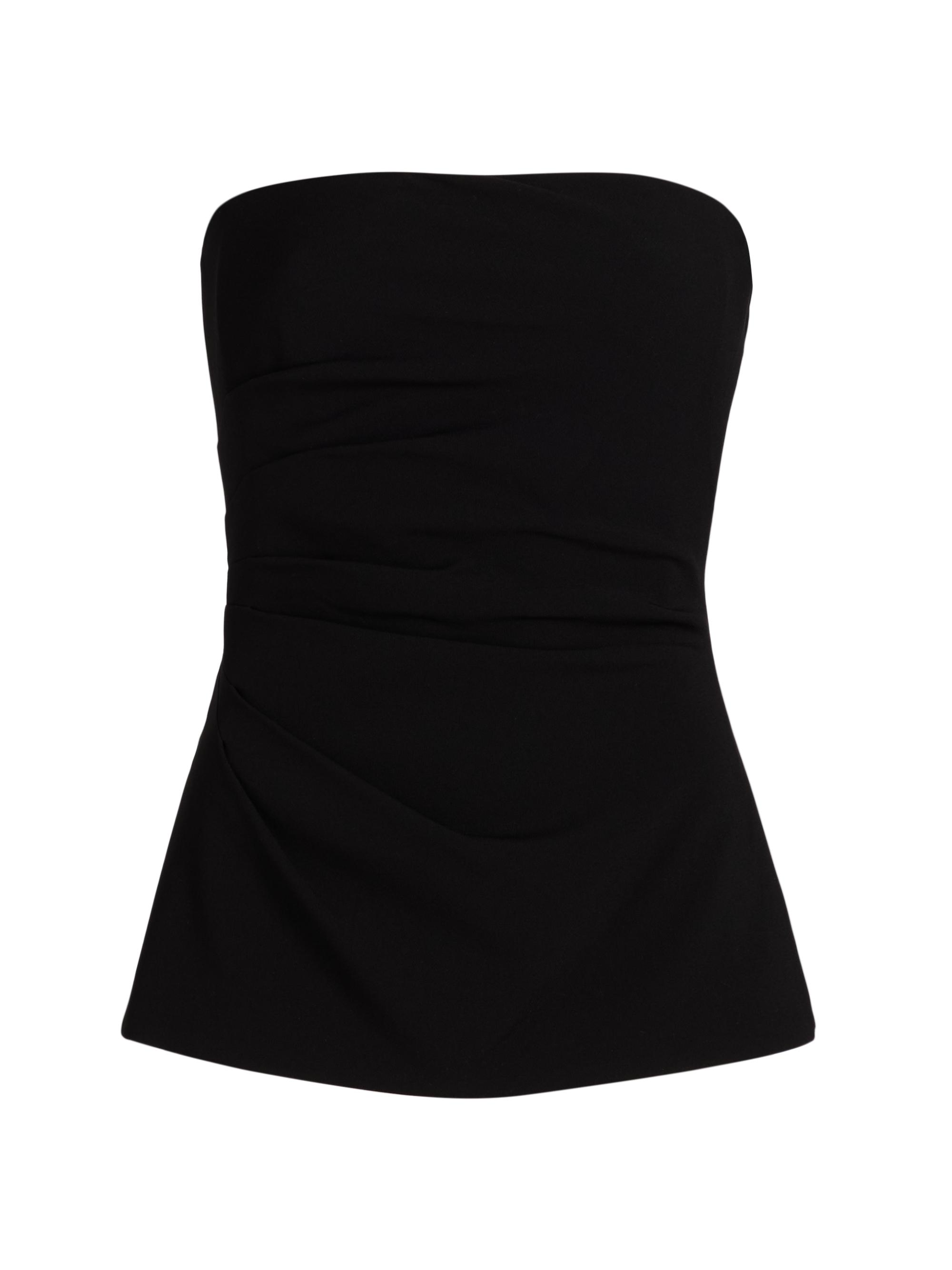Proenza Schouler Women's Damea Double Crepe Strapless Top - Black