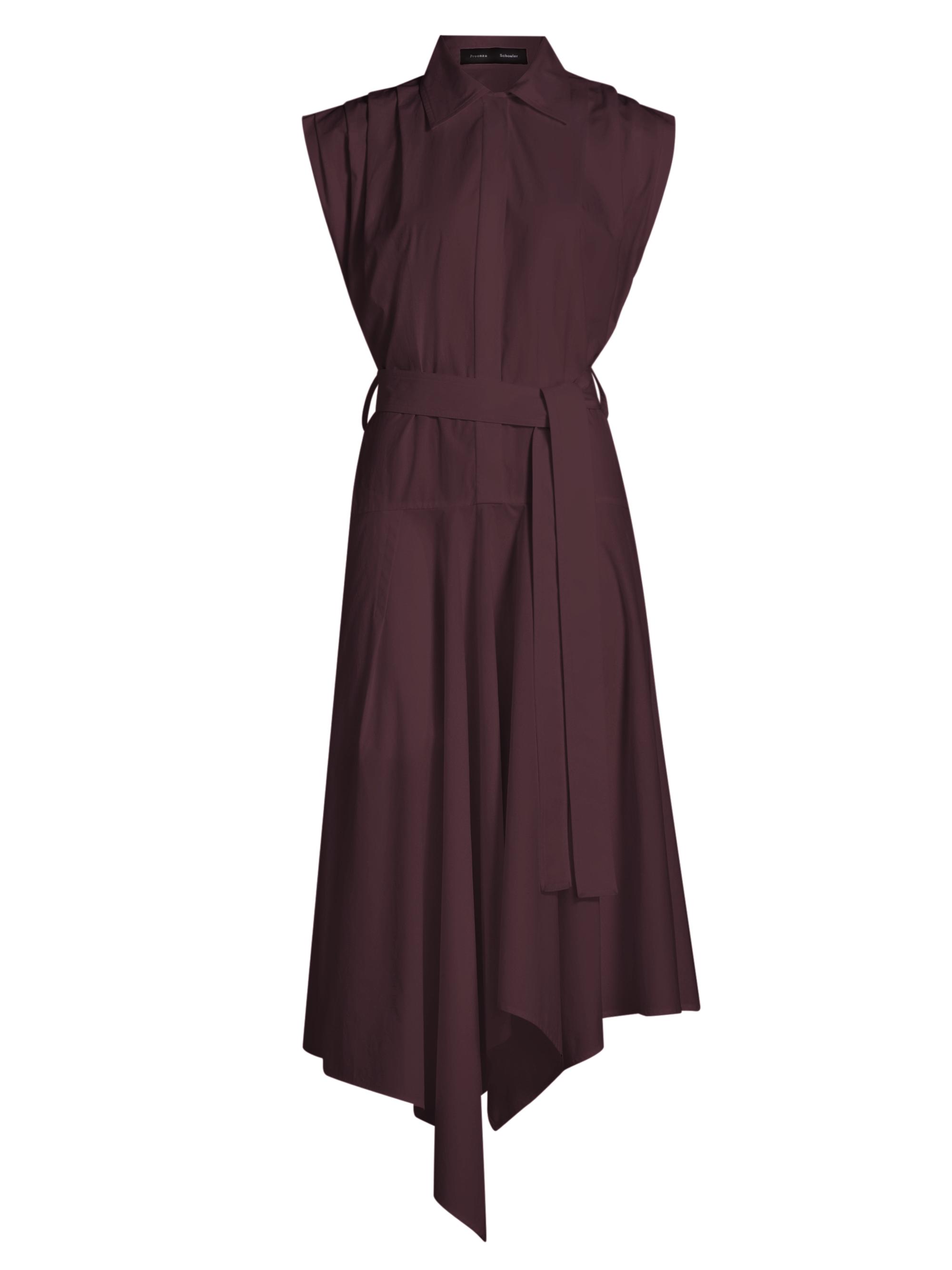 Proenza Schouler Women's Adinna Cotton Shirting Dress - Aubergine