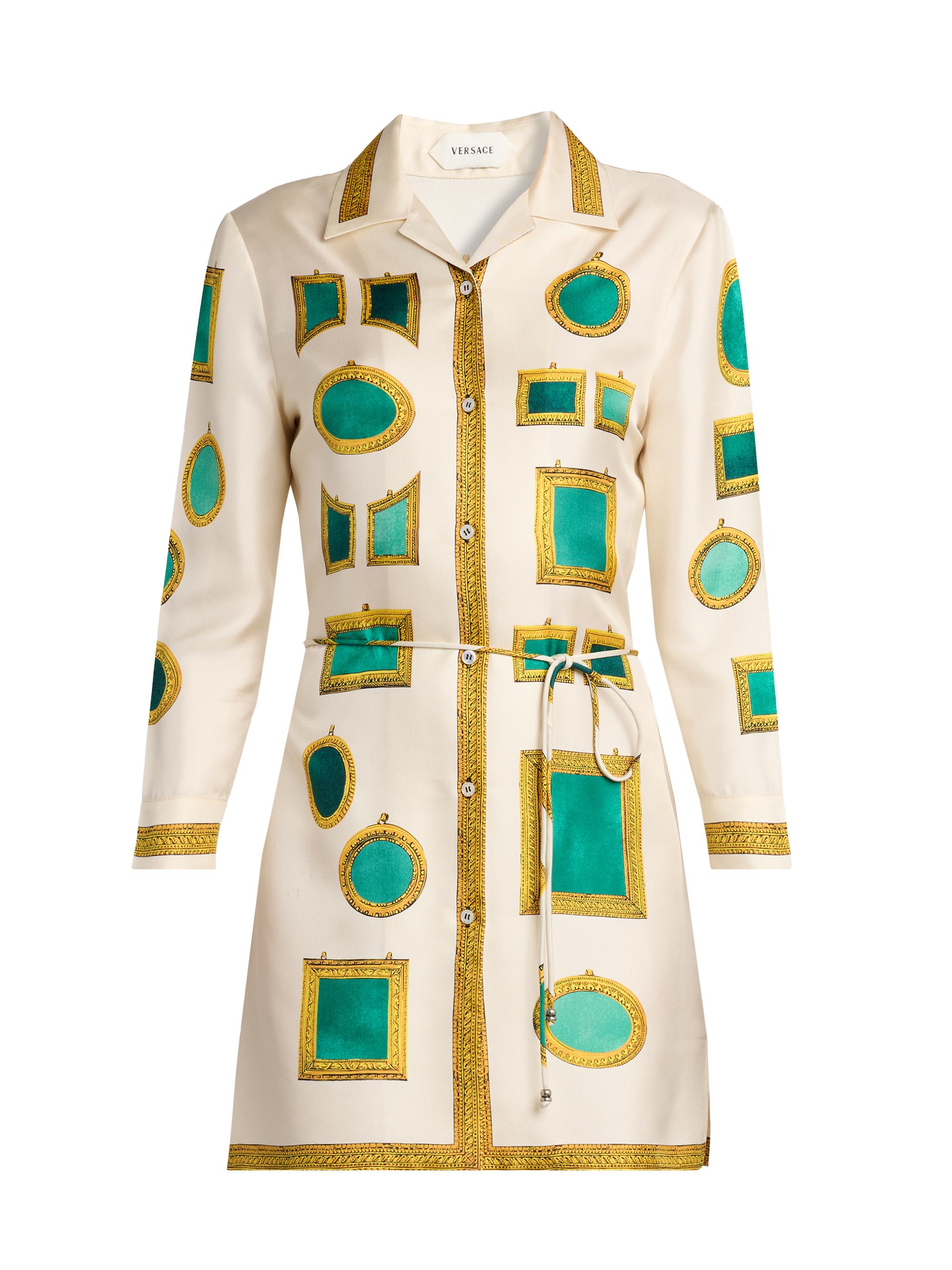 Versace Women's The Gallery Print Twill Minidress - Multi Color