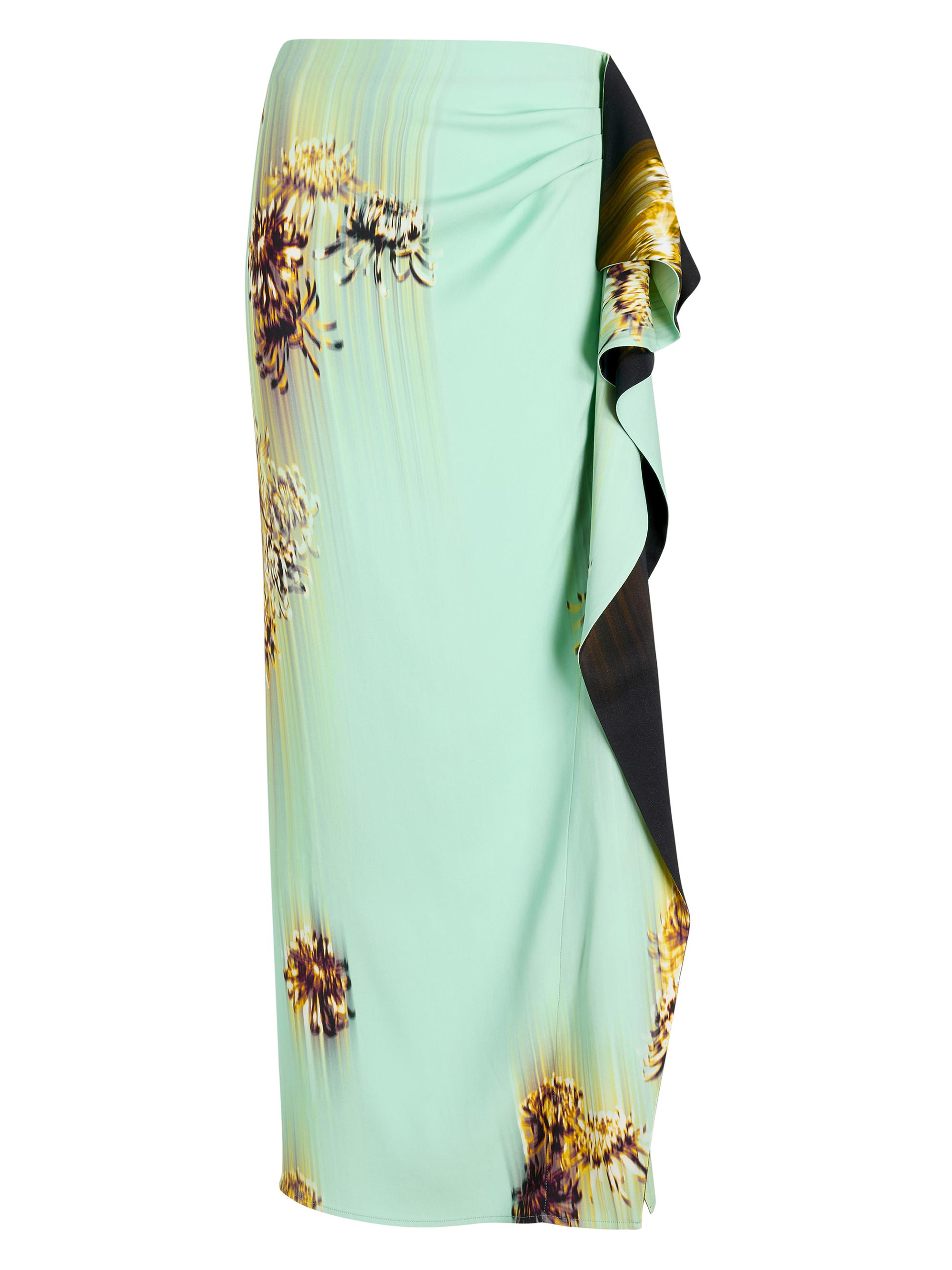 Proenza Schouler Women's Cella Printed Ruffled Maxi Skirt - Glass Multi