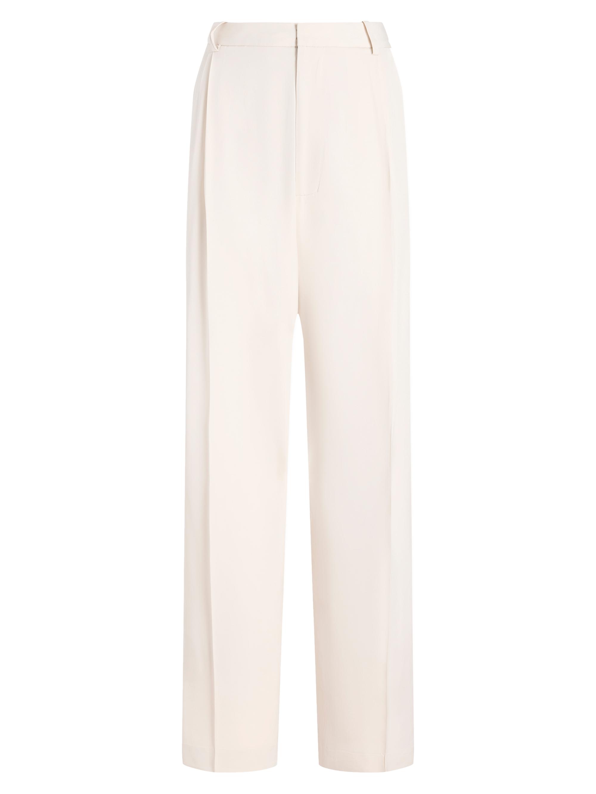 Proenza Schouler Women's Clementina Pleated-Front Wide-Leg Pants - Ecru