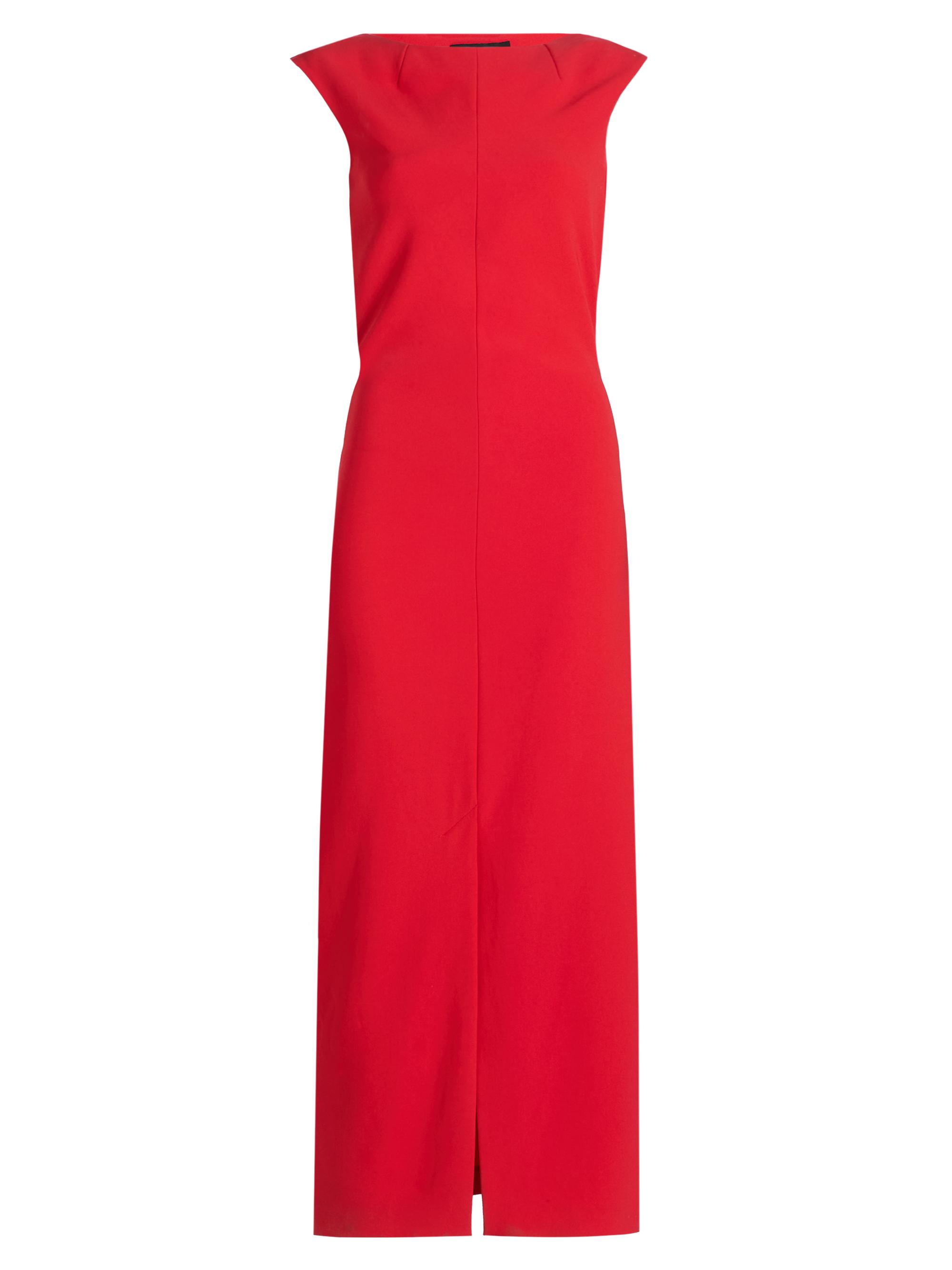 Proenza Schouler Women's Damea Double Crepe Maxi Dress - Tomato