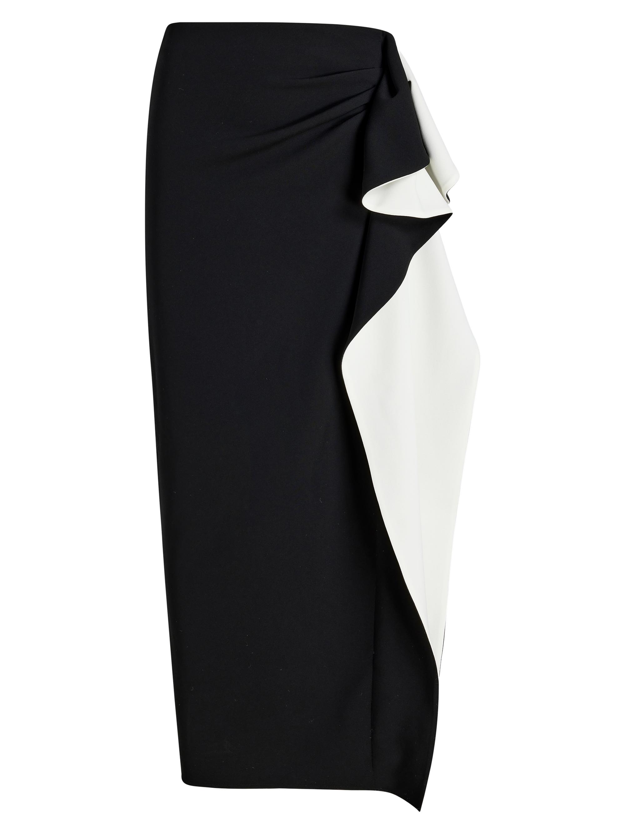 Proenza Schouler Women's Cella Ruffled Crepe Maxi Skirt - Black