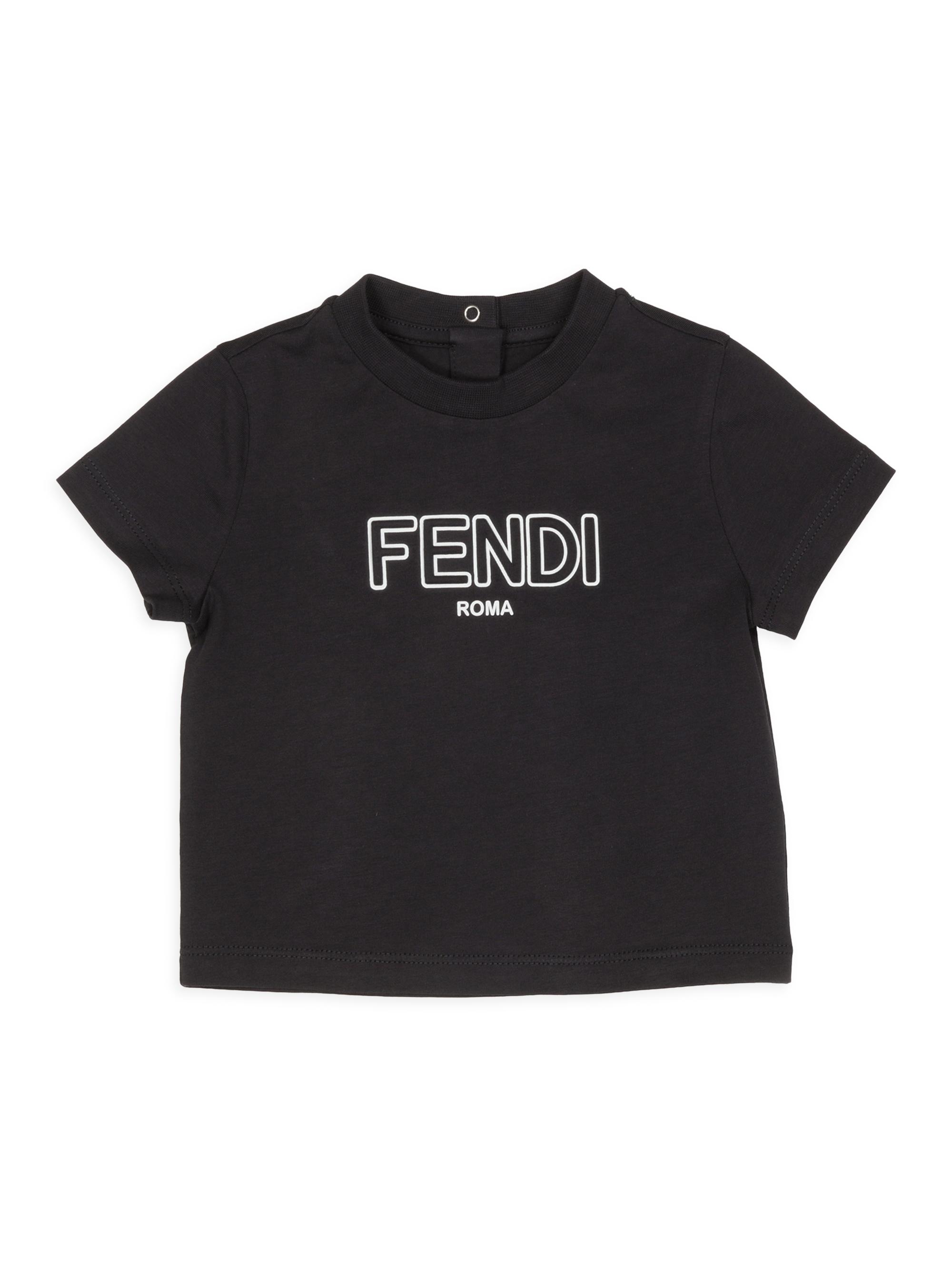 Fendi Baby's & Little Kid's Embossed Text Logo T-Shirt - Dark Blue 6 Months