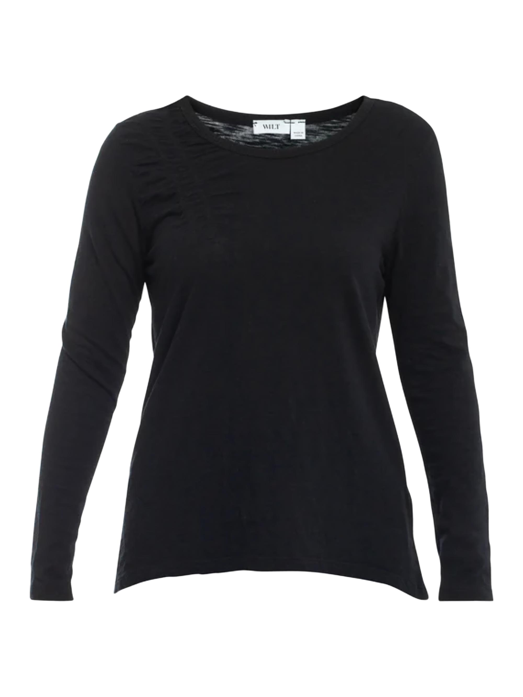 Wilt Women's Wide Neck Long Sleeve Tee - Mauve Mist