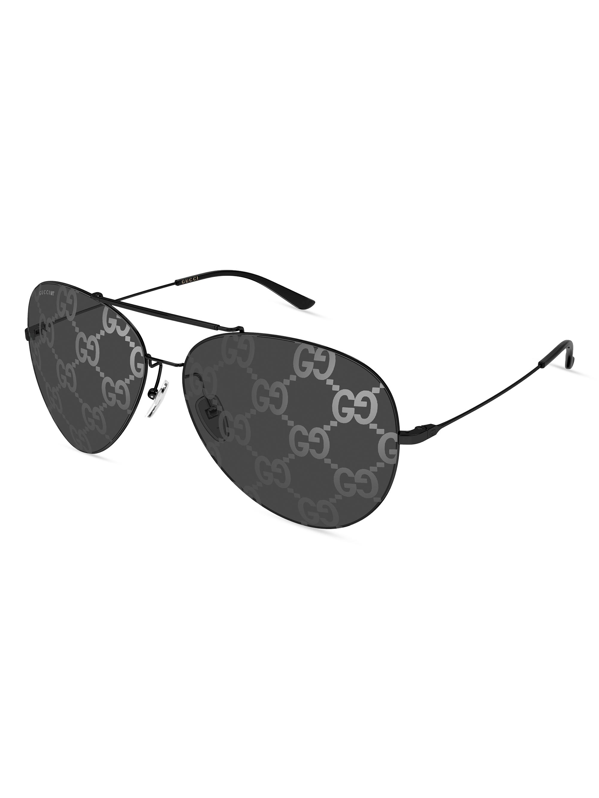 Gucci Men's GG Pilot Sunglasses - Black