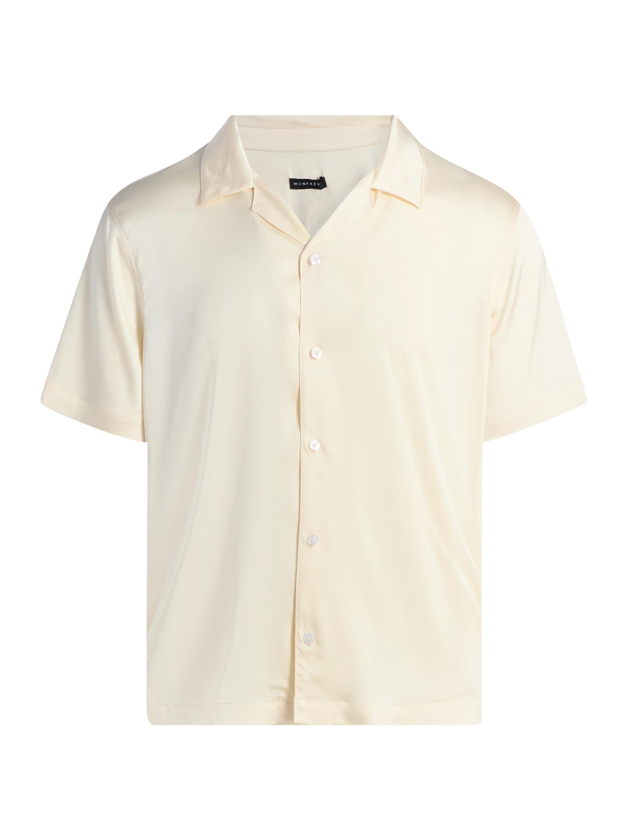 Monfrère Men's Bond Satin Short-Sleeve Shirt -