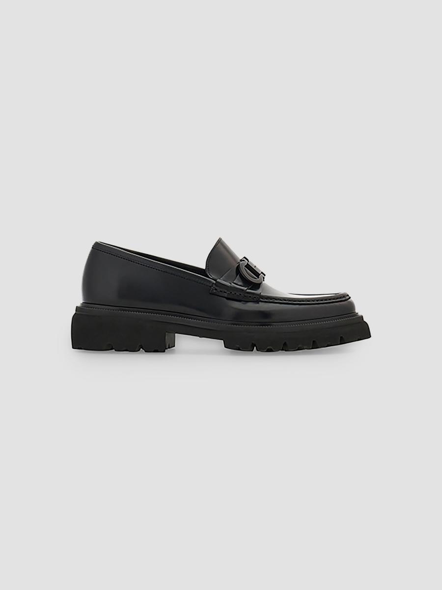 FERRAGAMO Patent Leather Lug-Sole Loafers | Saks Fifth Avenue display picture 1