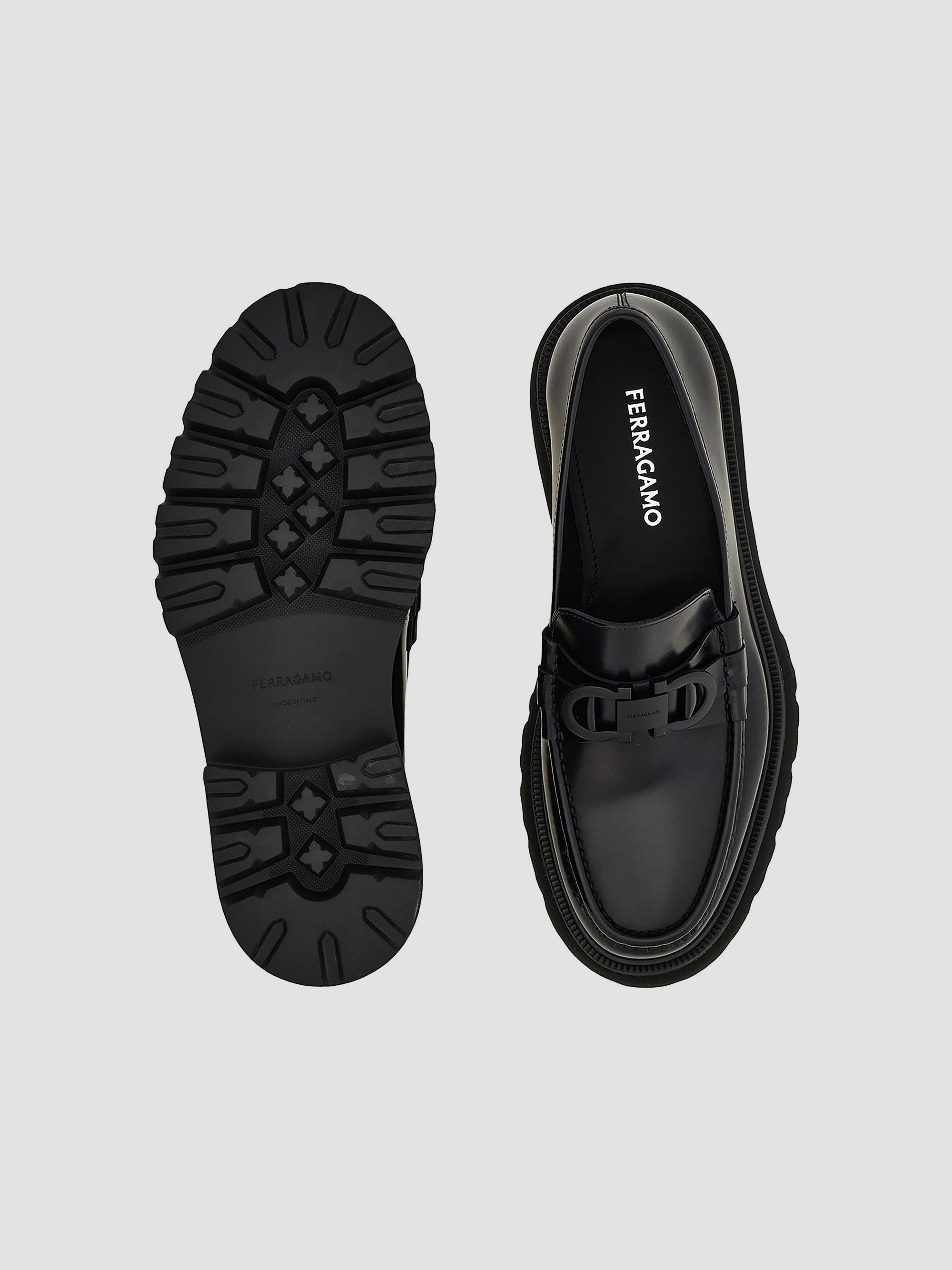 FERRAGAMO Patent Leather Lug-Sole Loafers | Saks Fifth Avenue display picture 1