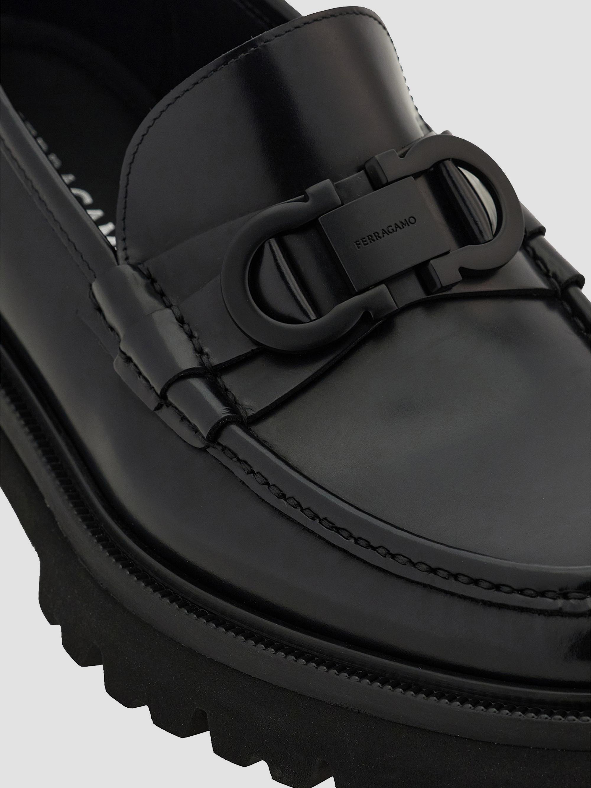 Salvatore Ferragamo Black Patent Leather Loafers with Elastic Strap FERRAGAMO Desio Patent Leather Loafers | Saks Fifth Avenue main image 2