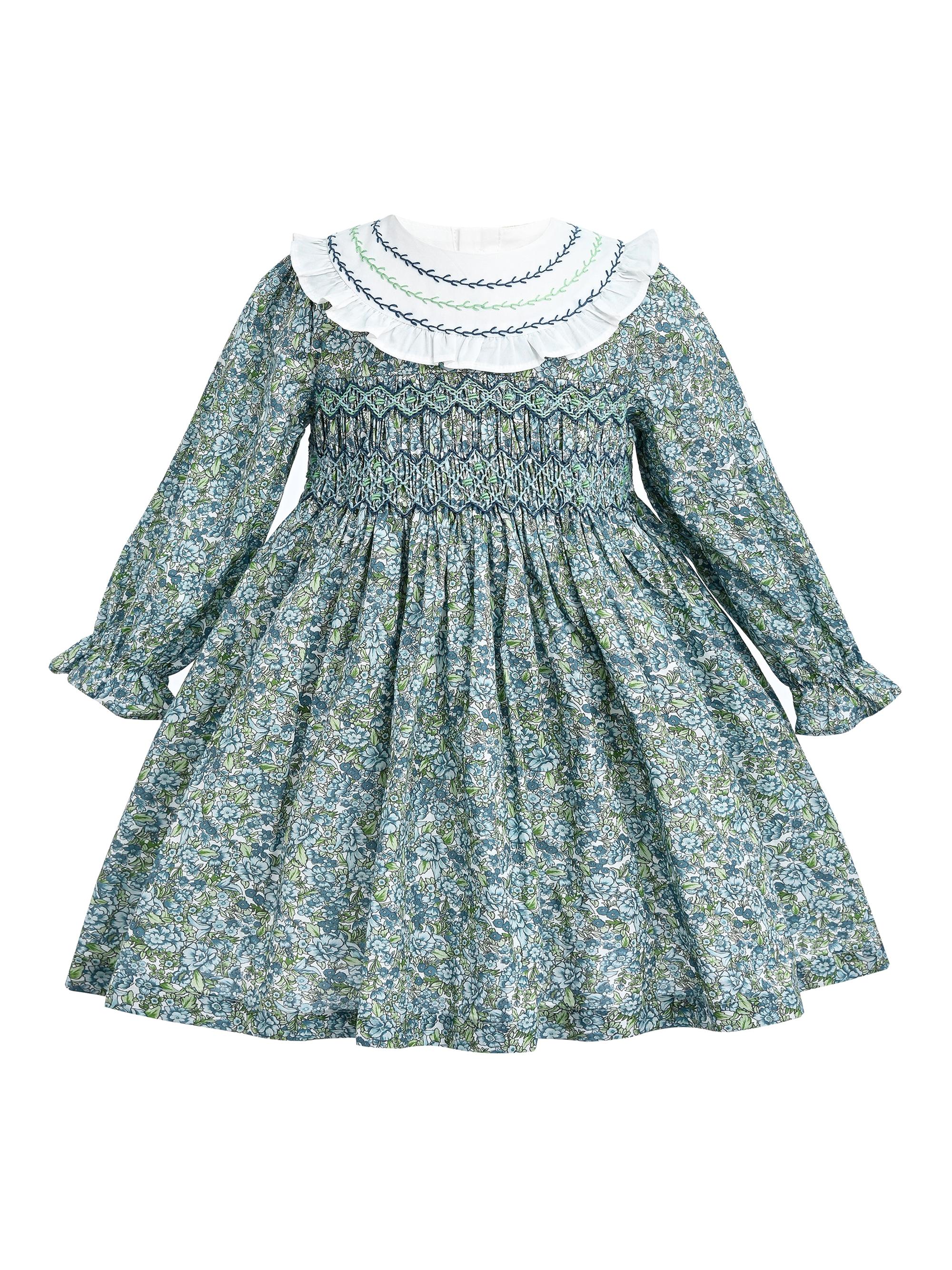 Tulleen Baby Girl's & Little Girl's Laurel Smocked Dress - Green 36 Months