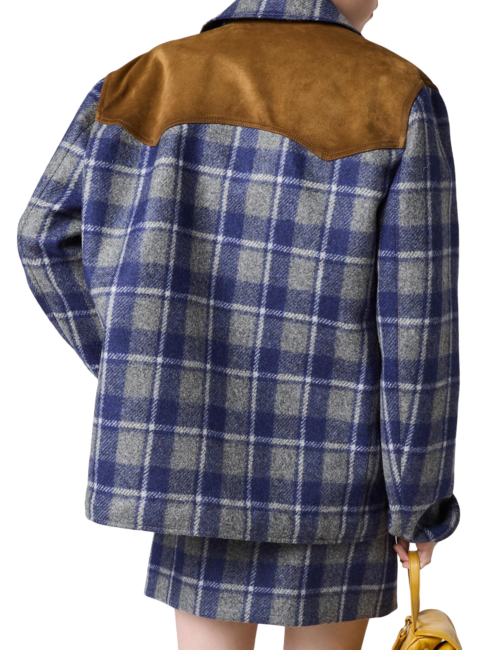 秋冬物★クリーニング済 希少miumiu メンズ千鳥格子2Bジャケット★48 Miu Miu Checked Blouson Jacket | Saks Fifth Avenue