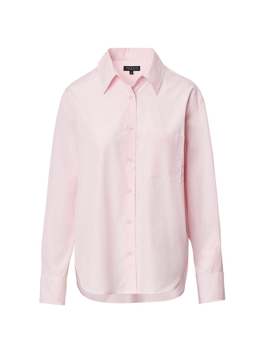 Rag & Bone Women's Connie Cotton Button-front Shirt In Pink