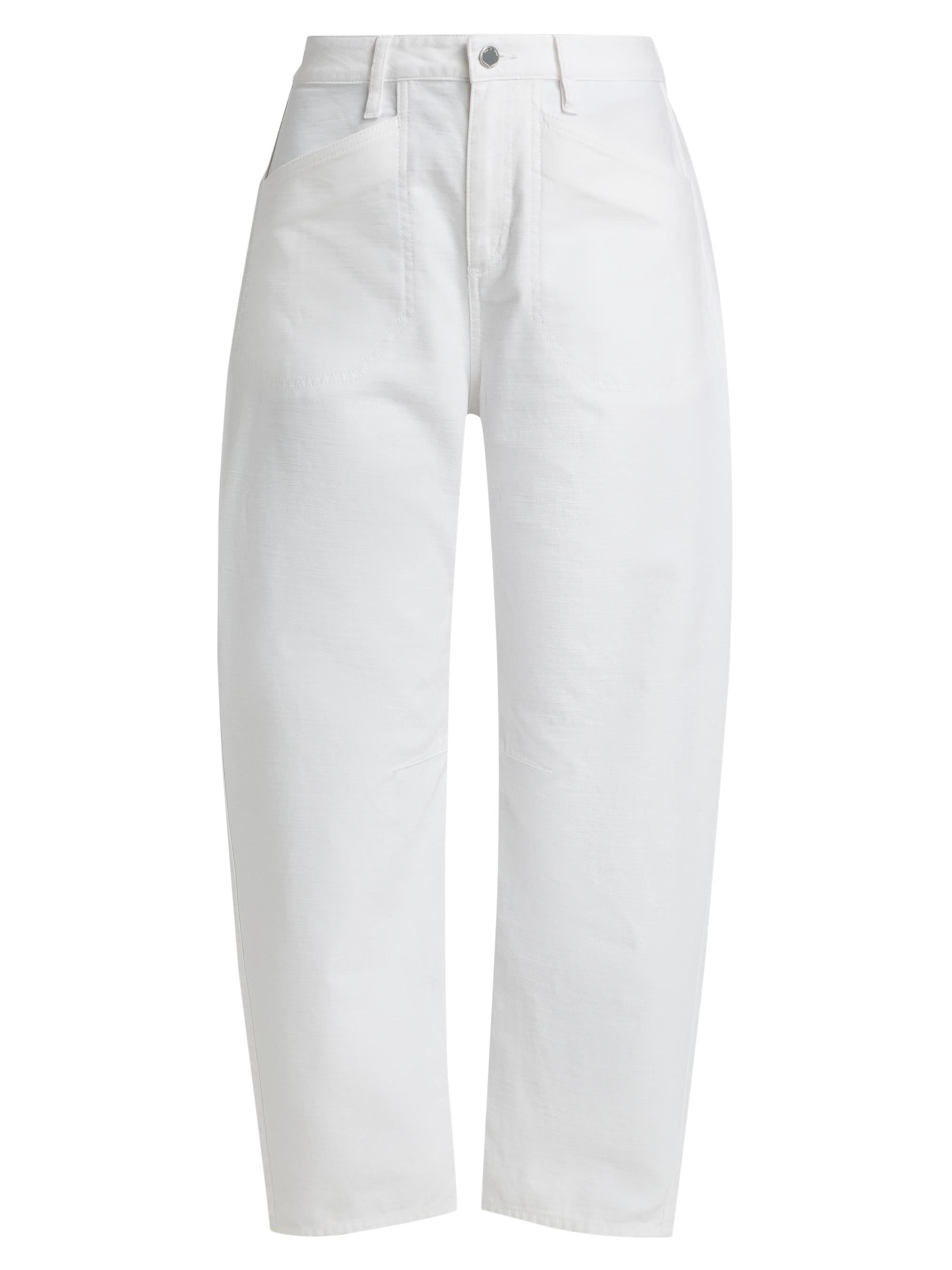 rag & bone Women's Stevie Utility Tapered Cotton Pants - White