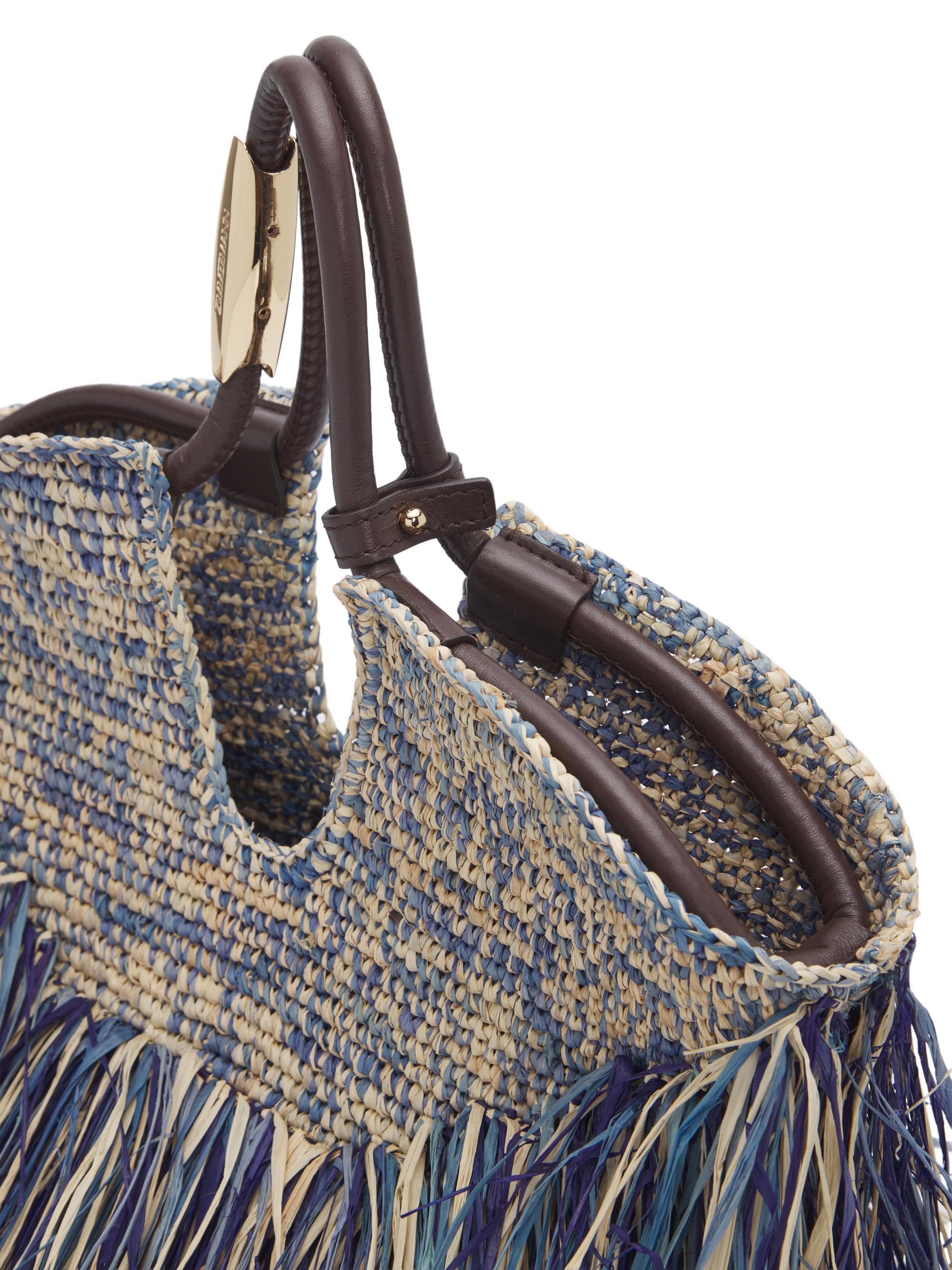 Zimmermann Women's Goldentime  Fringed Tote Bag - Denim Blue | Thumbnail 5