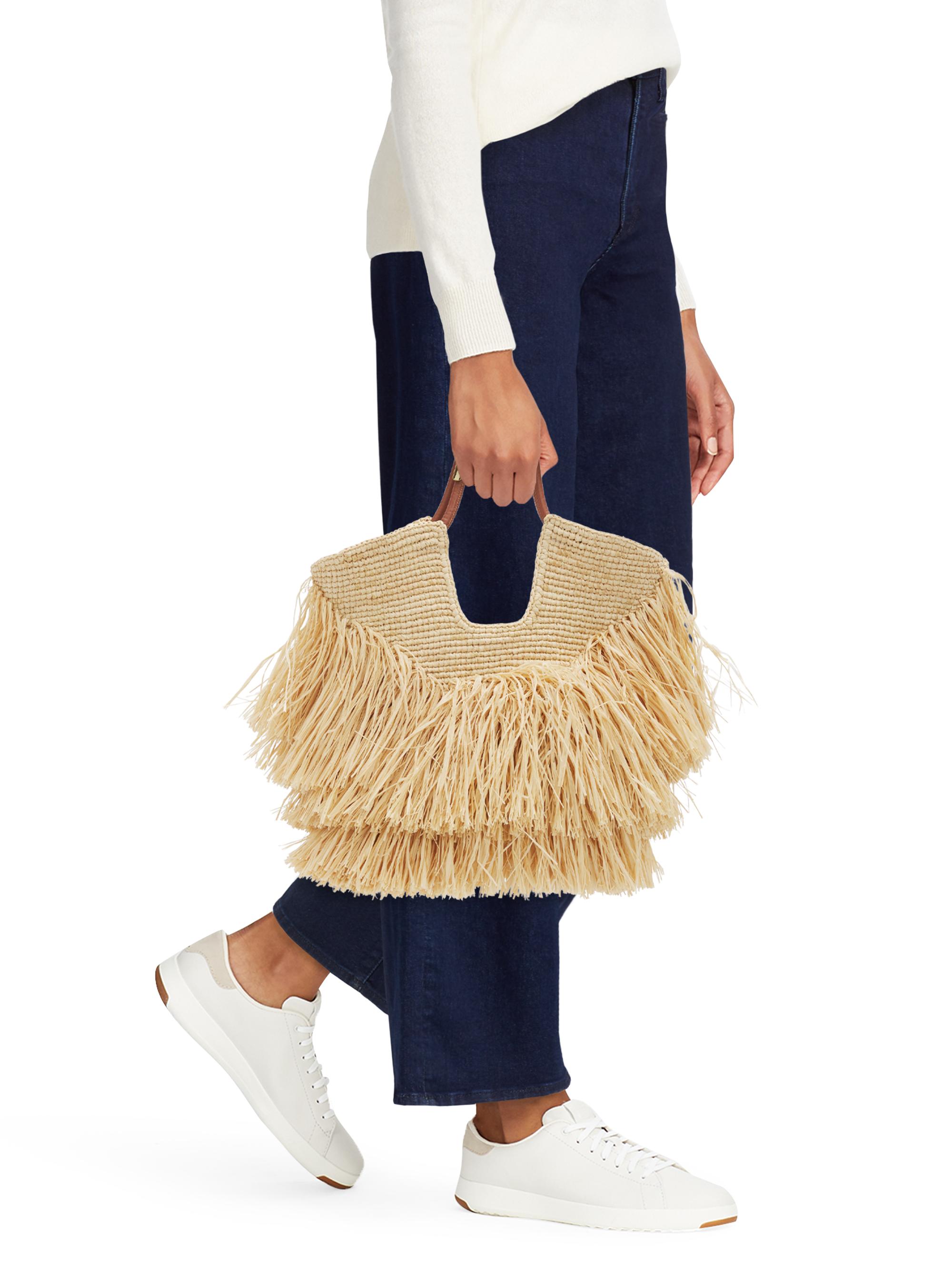 Zimmermann Women's Goldentime  Fringed Tote Bag - Natural | Thumbnail 2