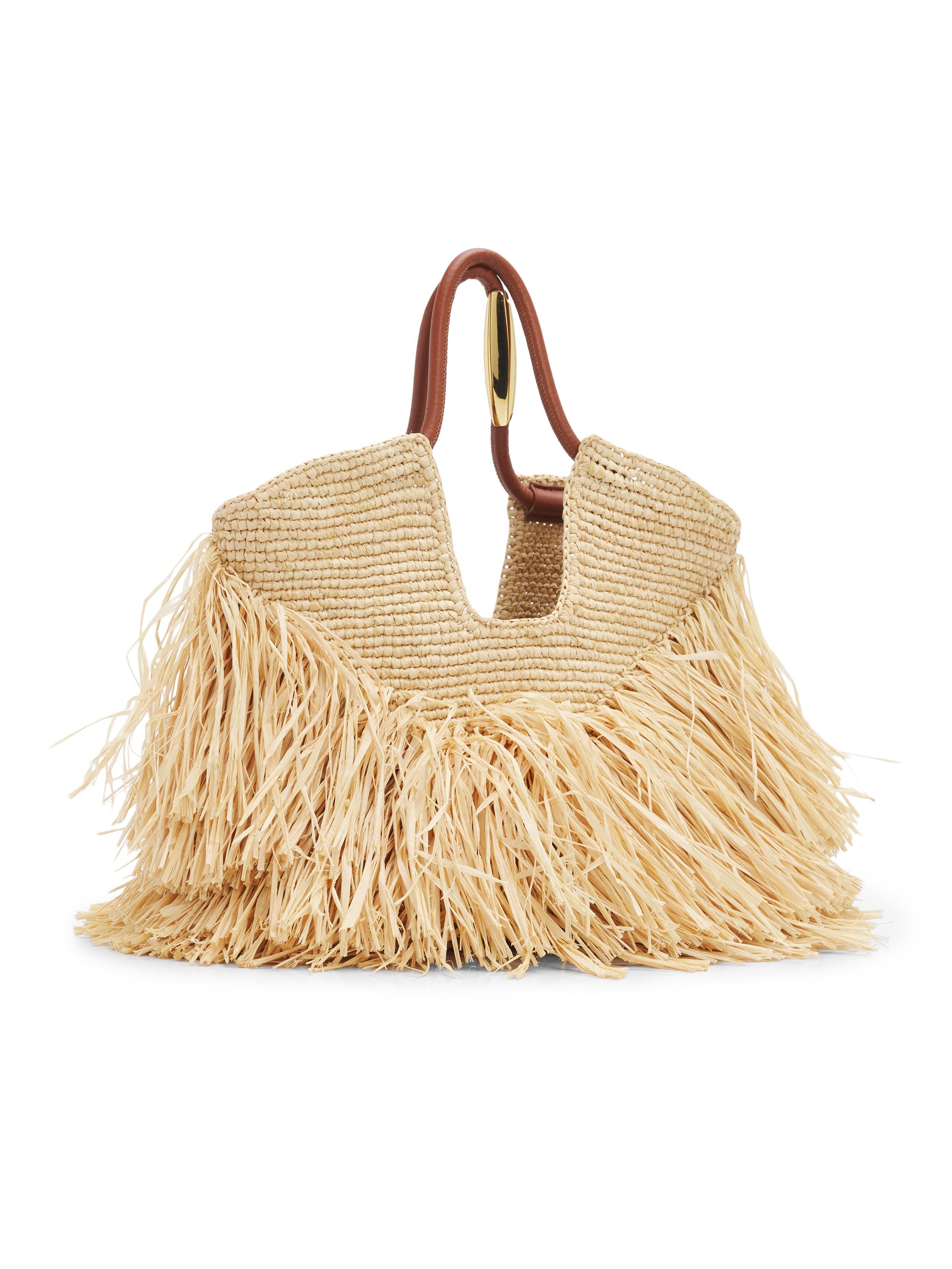 Zimmermann Women's Goldentime  Fringed Tote Bag - Natural | Thumbnail 3