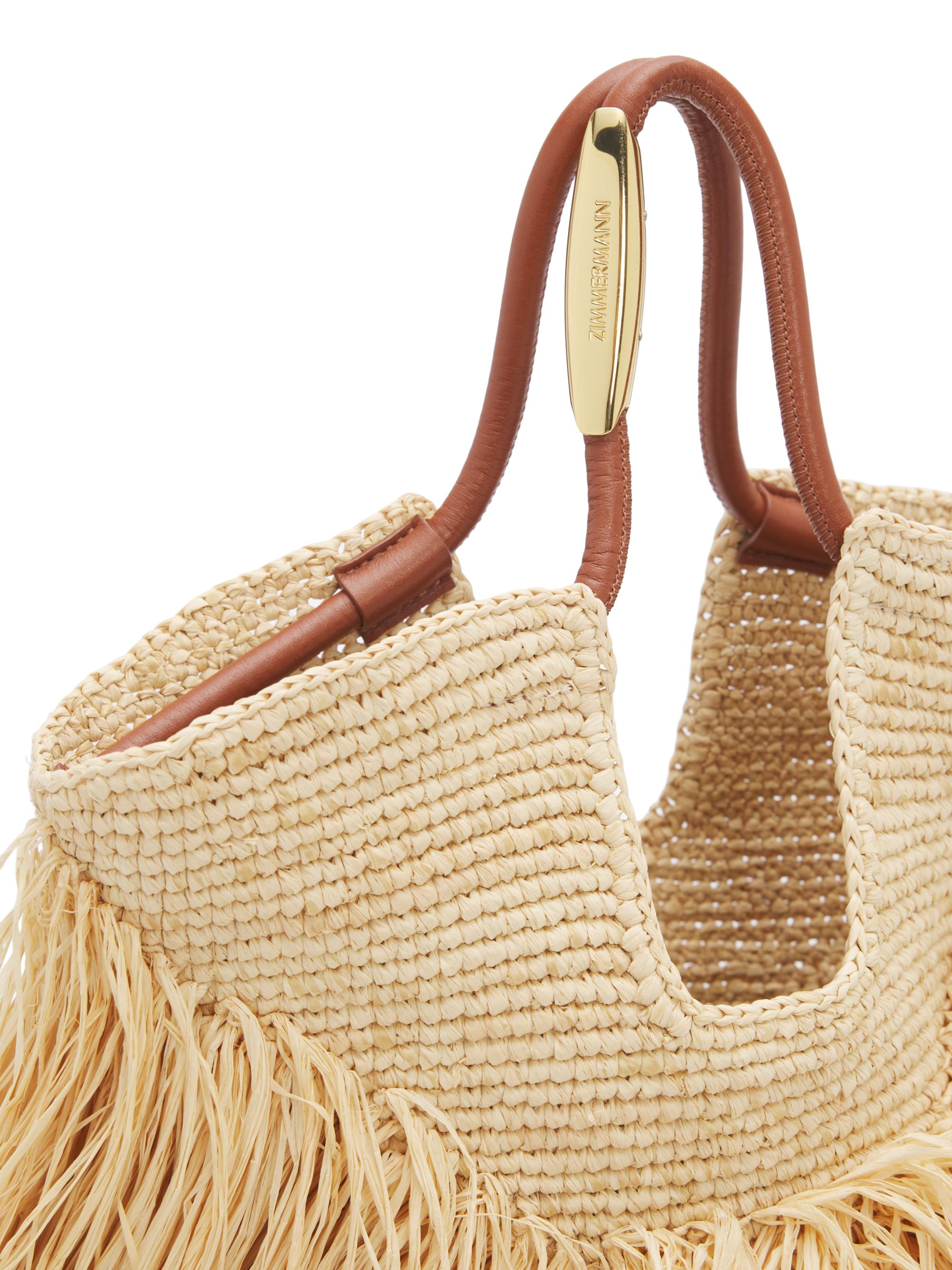 Zimmermann Women's Goldentime  Fringed Tote Bag - Natural | Thumbnail 5