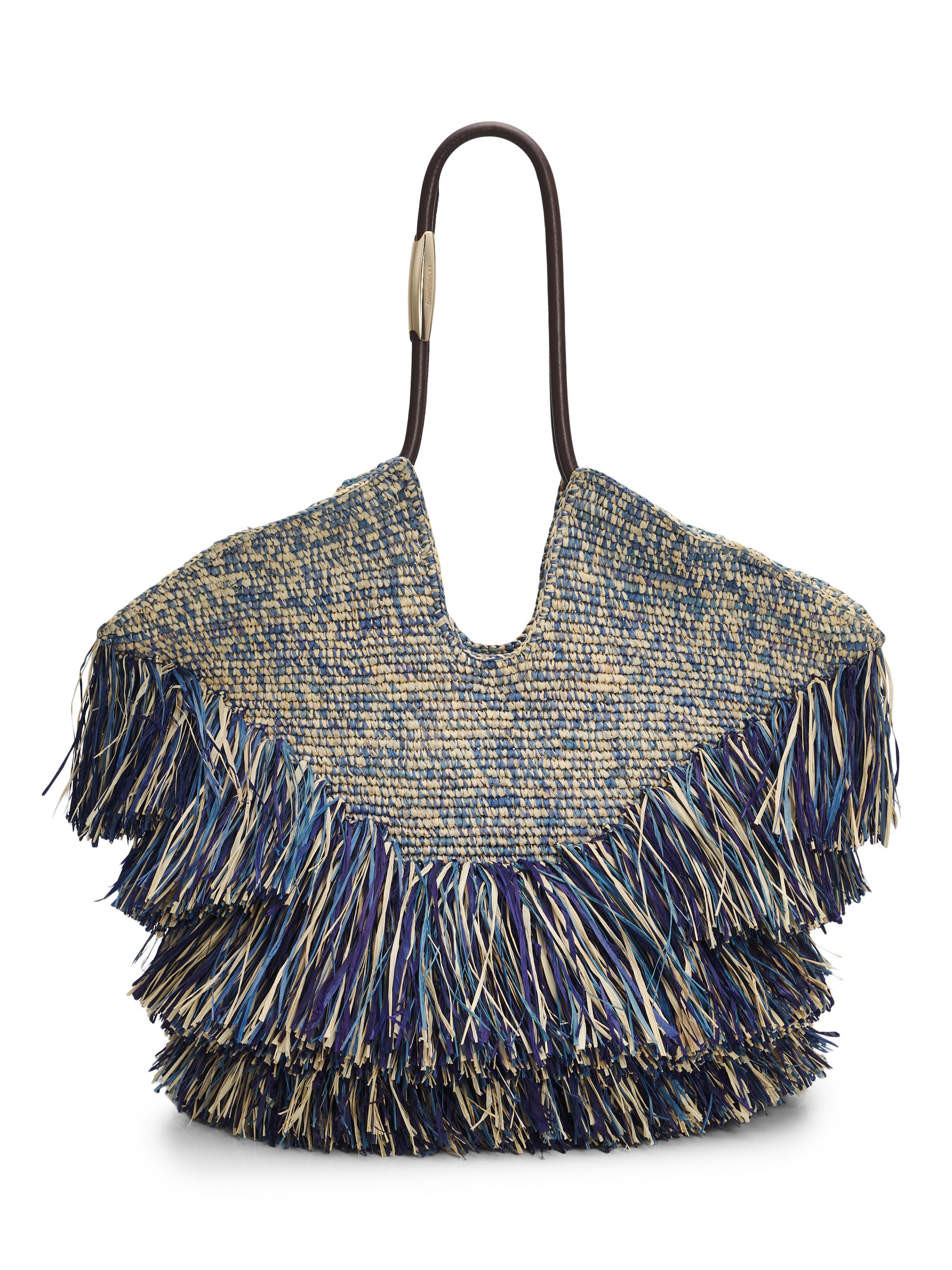 Zimmermann Women's Goldentime  Fringed Tote Bag - Denim Blue