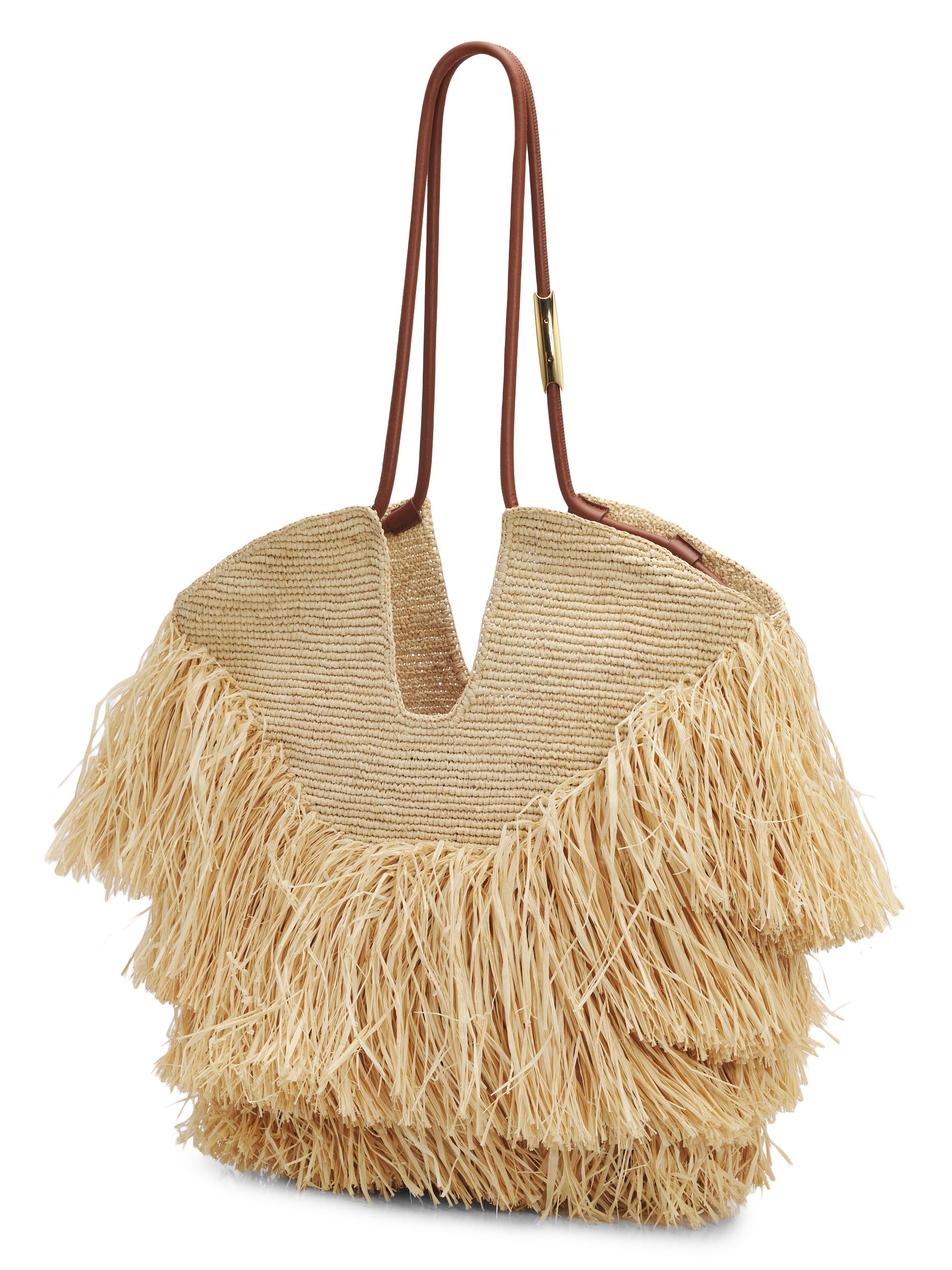 Zimmermann Women's Goldentime  Fringed Tote Bag - Natural | Thumbnail 3