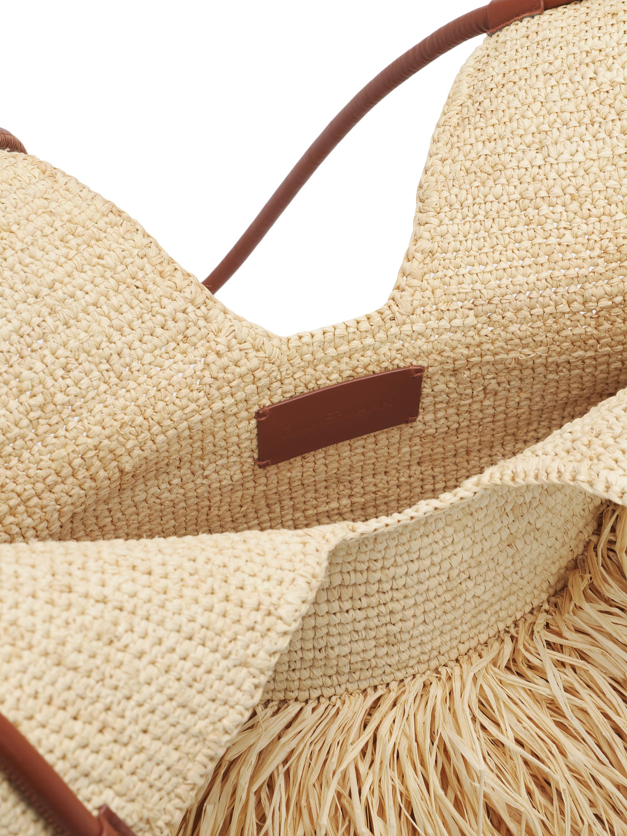 Zimmermann Women's Goldentime  Fringed Tote Bag - Natural | Thumbnail 4