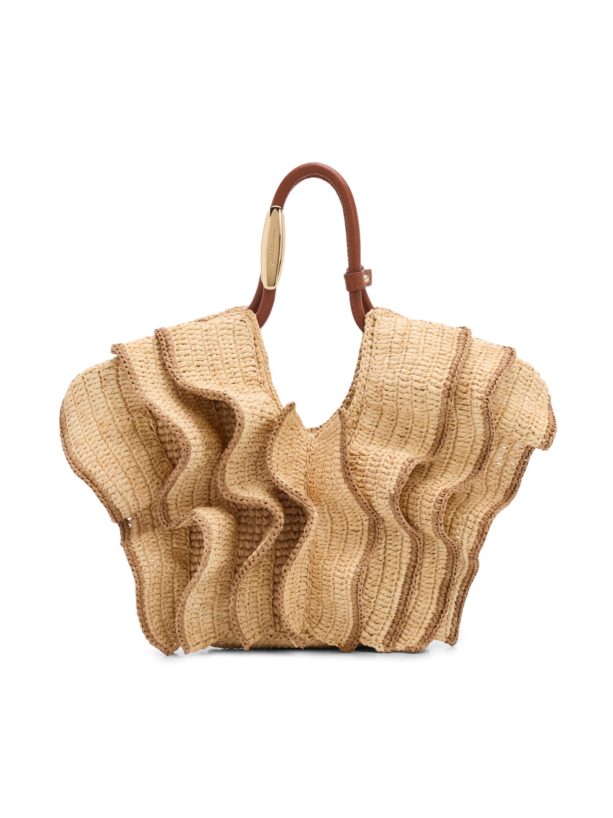 Zimmermann Women's Goldentime  Ruffle Tote Bag - Natural