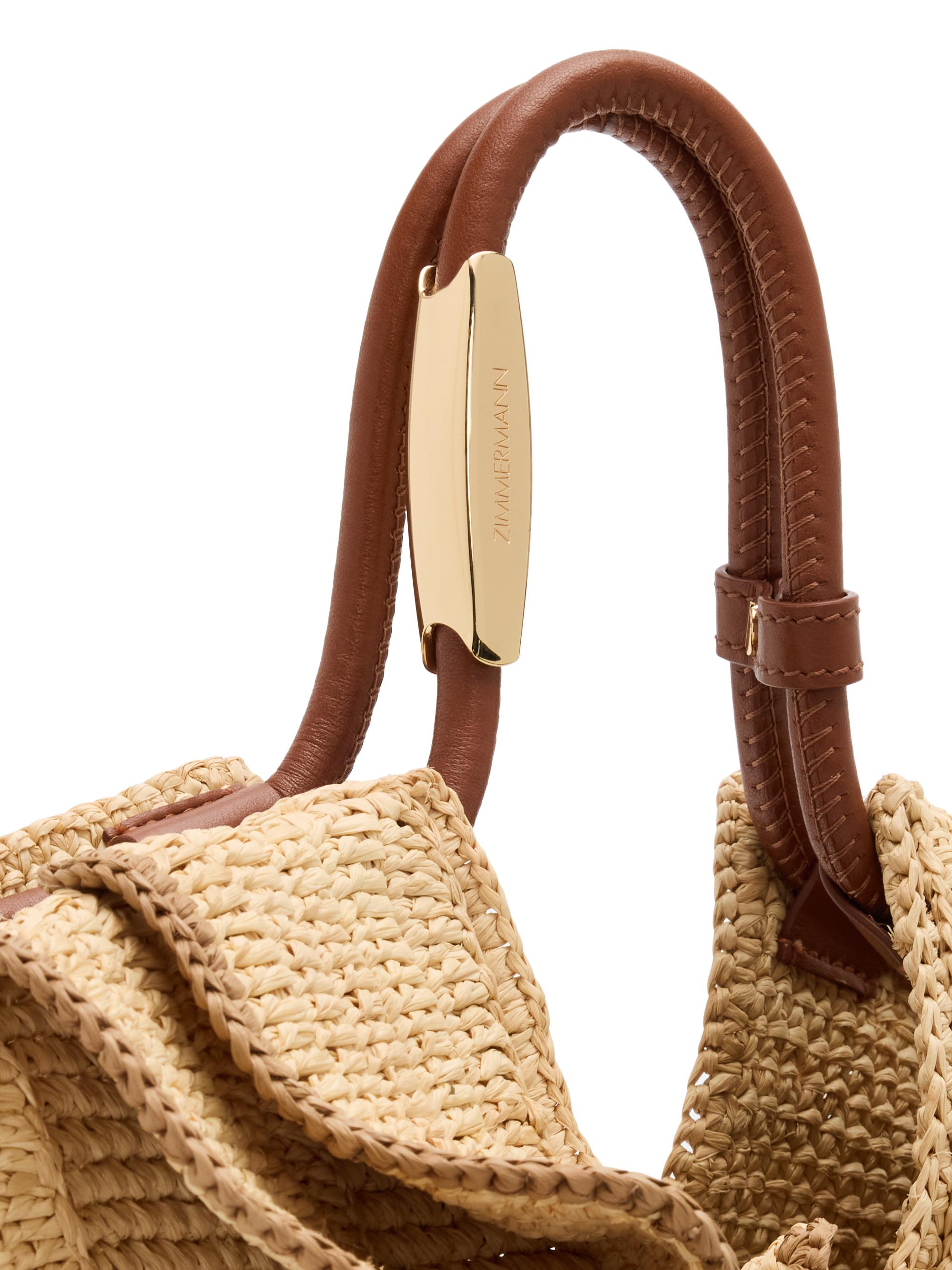 Zimmermann Women's Goldentime  Ruffle Tote Bag - Natural | Thumbnail 5