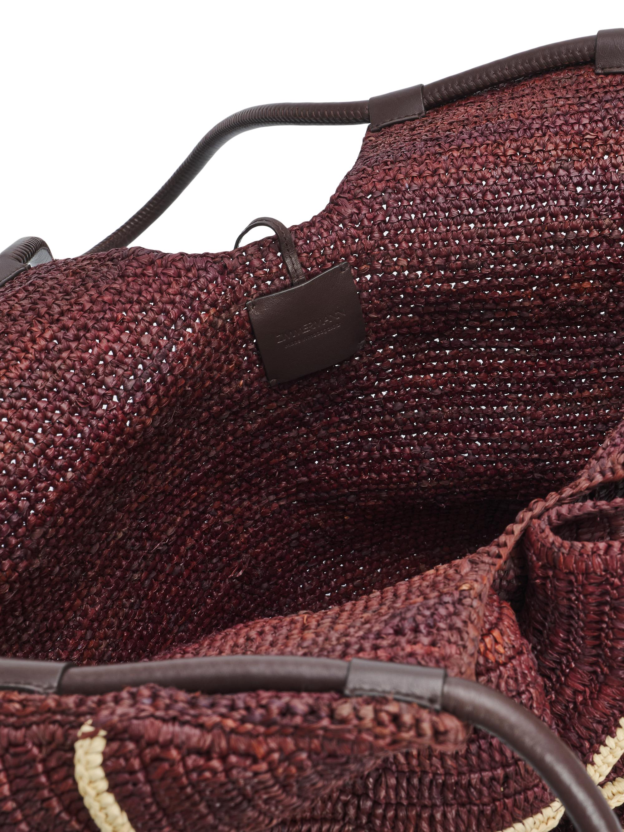 Zimmermann Women's Goldentime  Raffia Tote Bag - Chocolate | Thumbnail 4