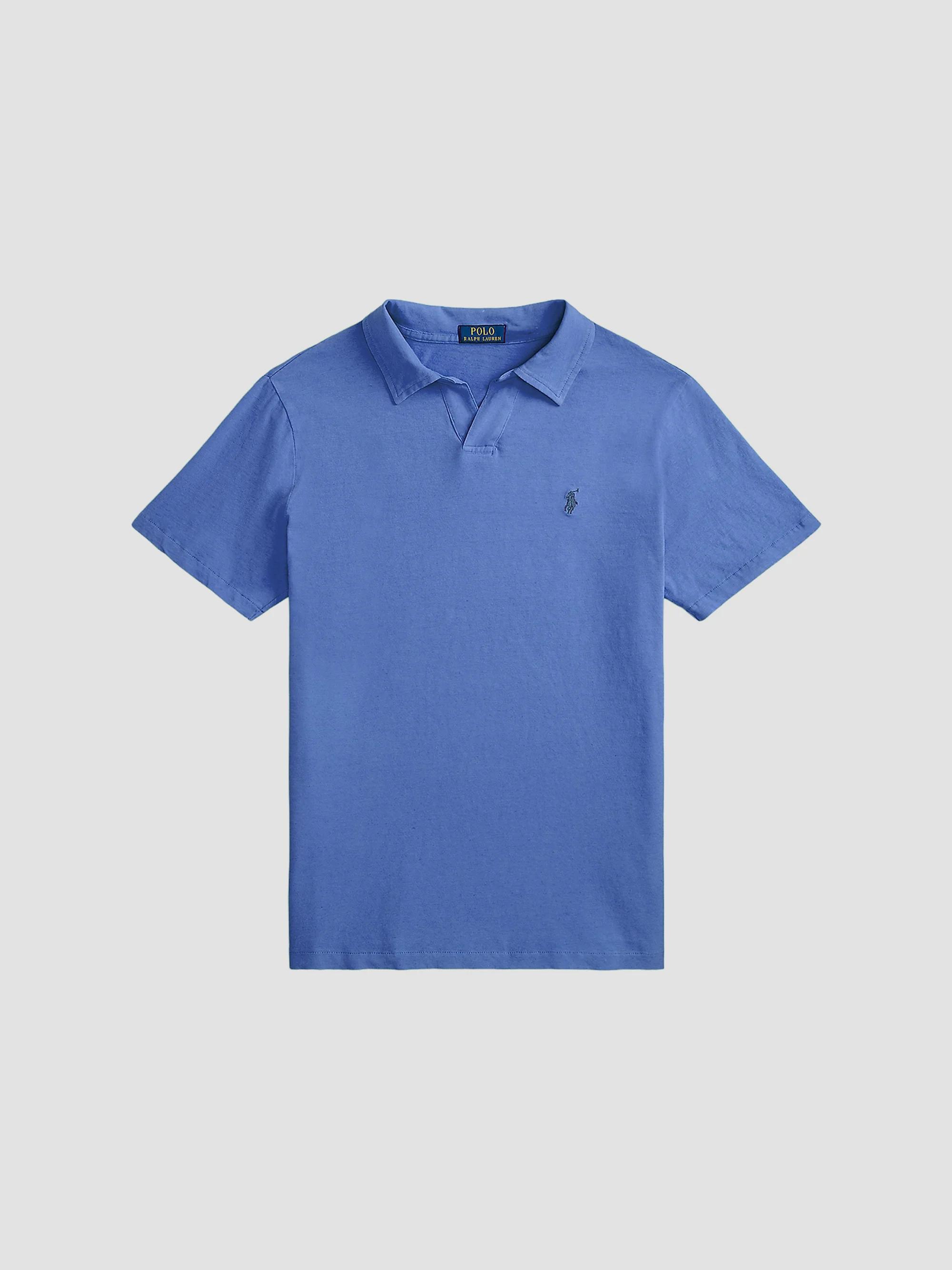 Polo Ralph Lauren Logo Contrast-Striped Cotton Polo Shirt | Saks