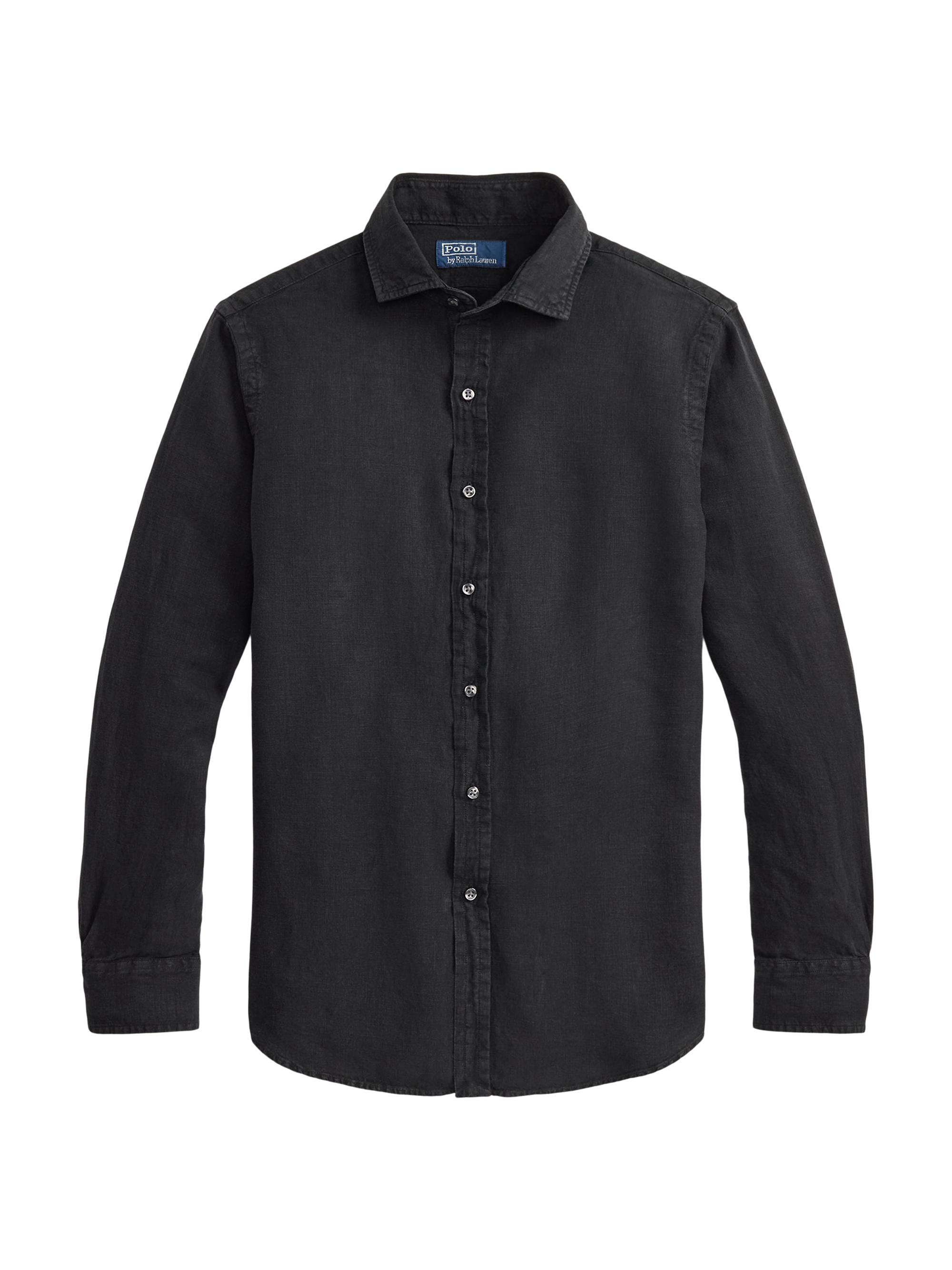 トップス SON OF THE CHEESE Linen Polo Black L Shirts – Son of the Cheese