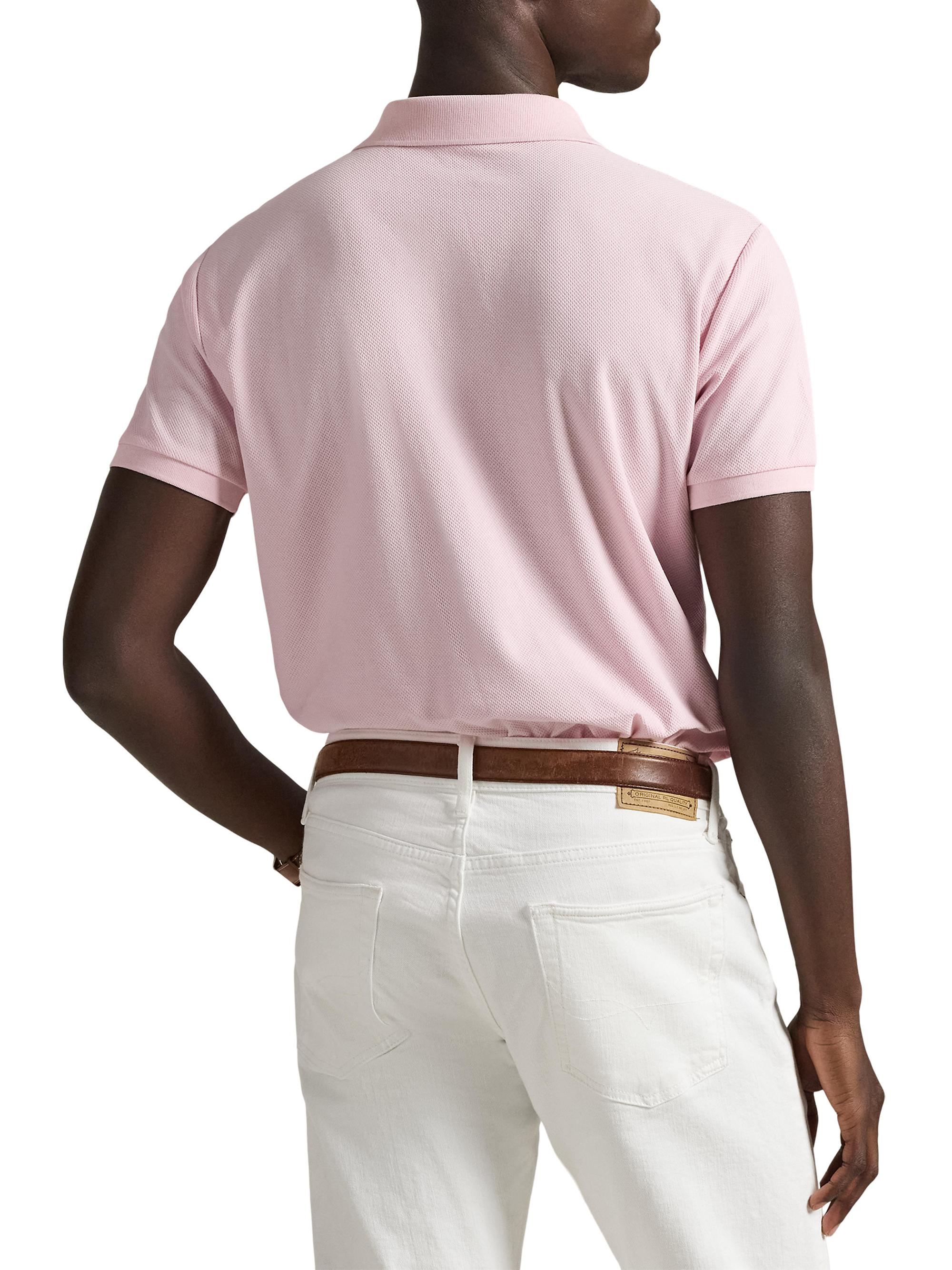 Polo Ralph Lauren Honeycomb Cotton Polo Shirt | Saks Fifth Avenue