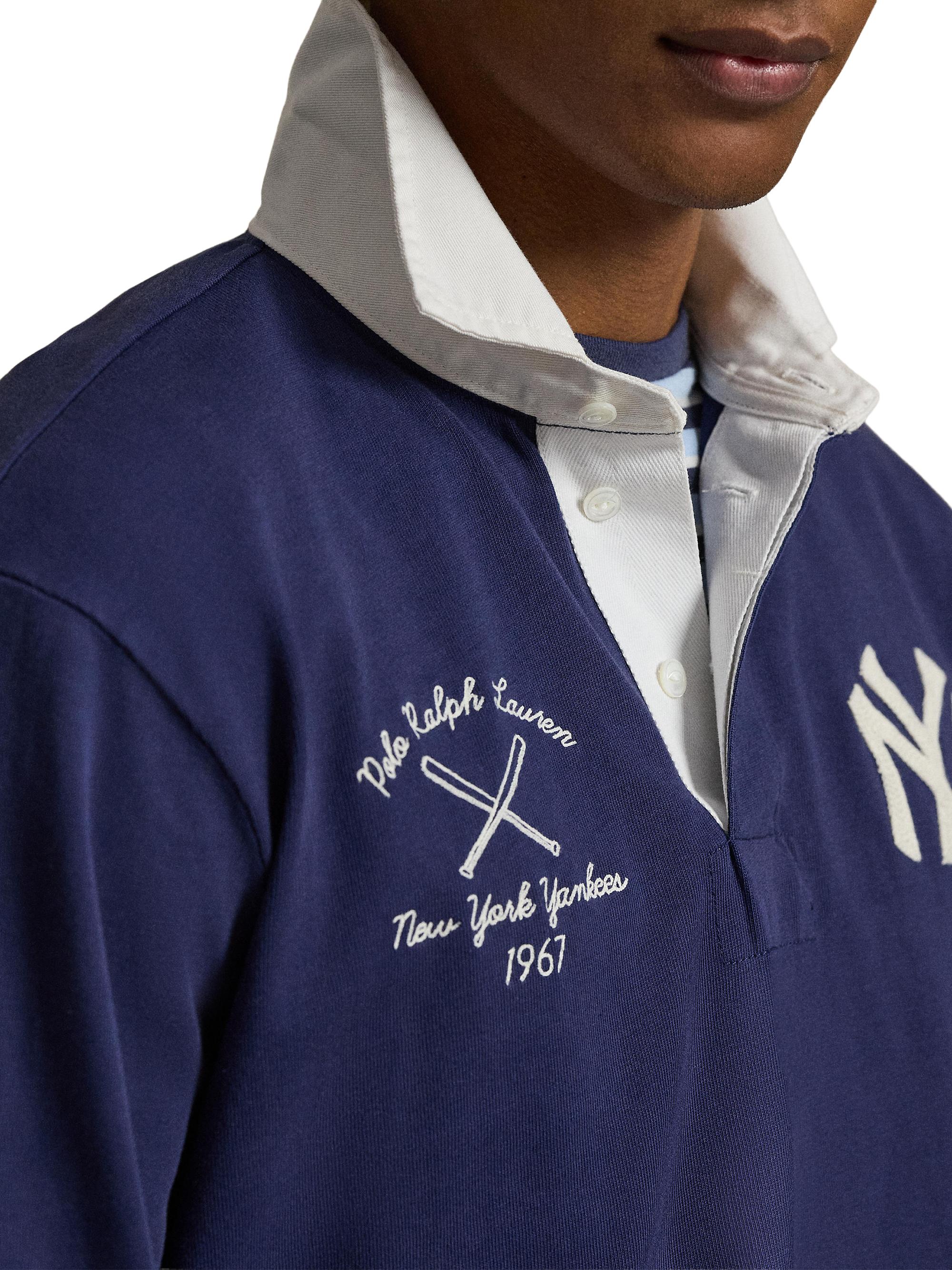 Ralph Lauren New York Yankees ポロシャツ Polo Ralph Lauren Yankees Cotton Rugby Shirt | Saks Fifth Avenue