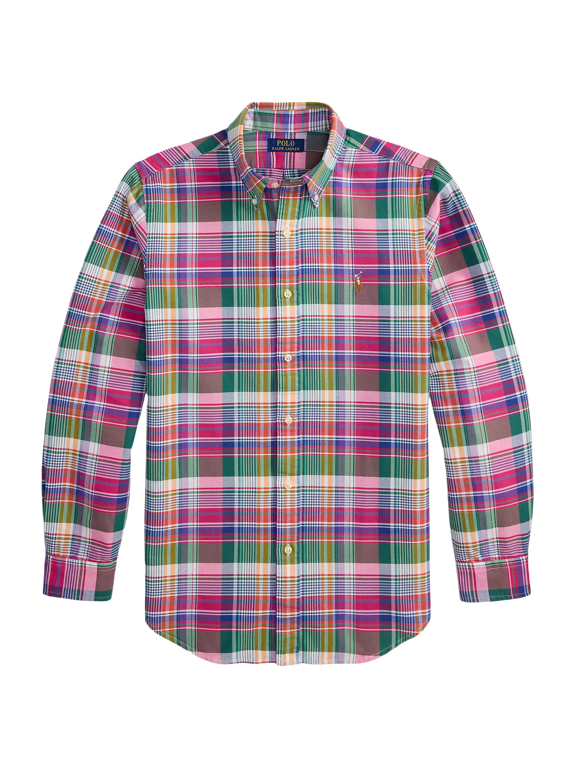Polo Ralph Lauren Classic-Fit Plaid Button-Down Cotton Oxford